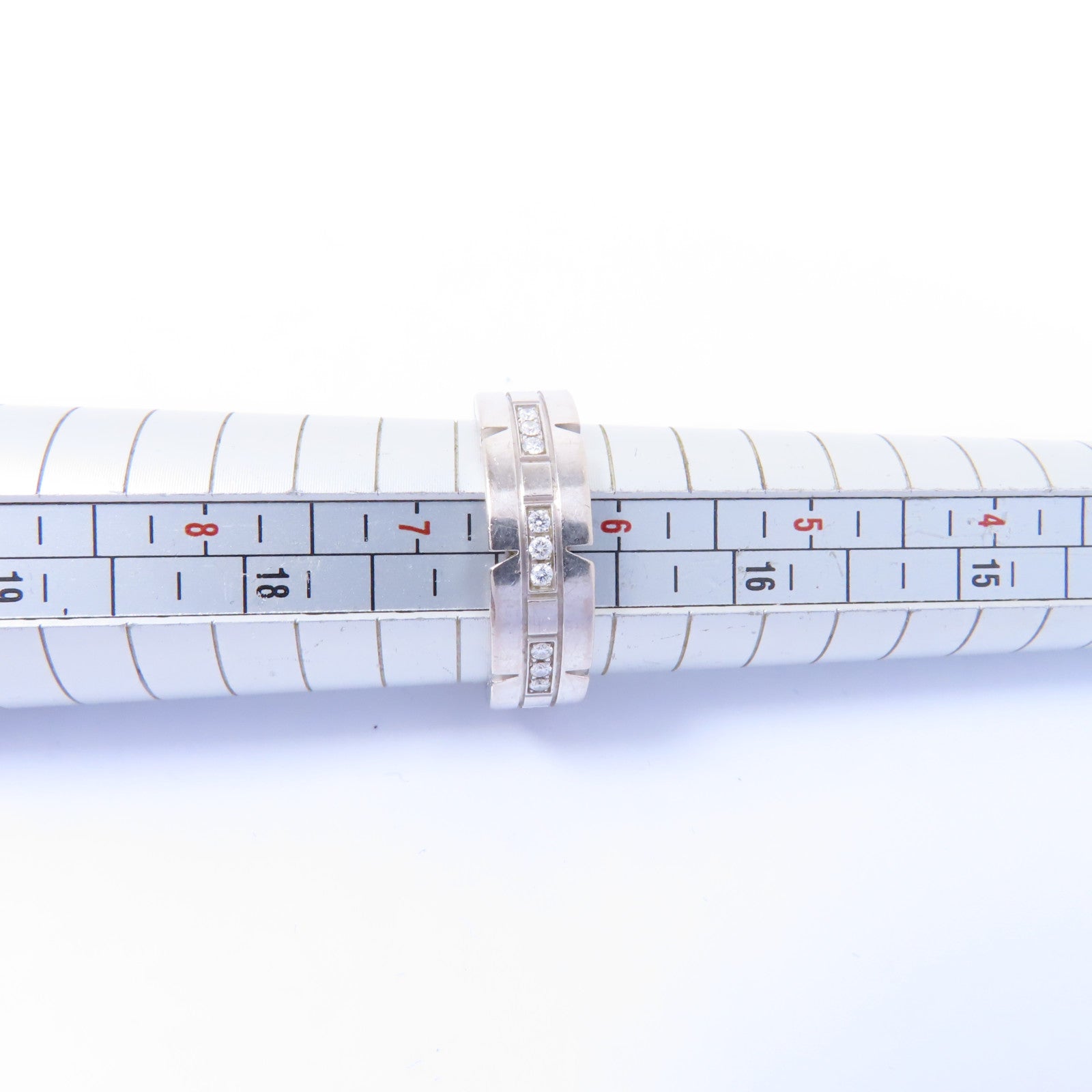 CARTIER 18K白金Diamond Ring鑽石戒指Cartier#53/US#6.25