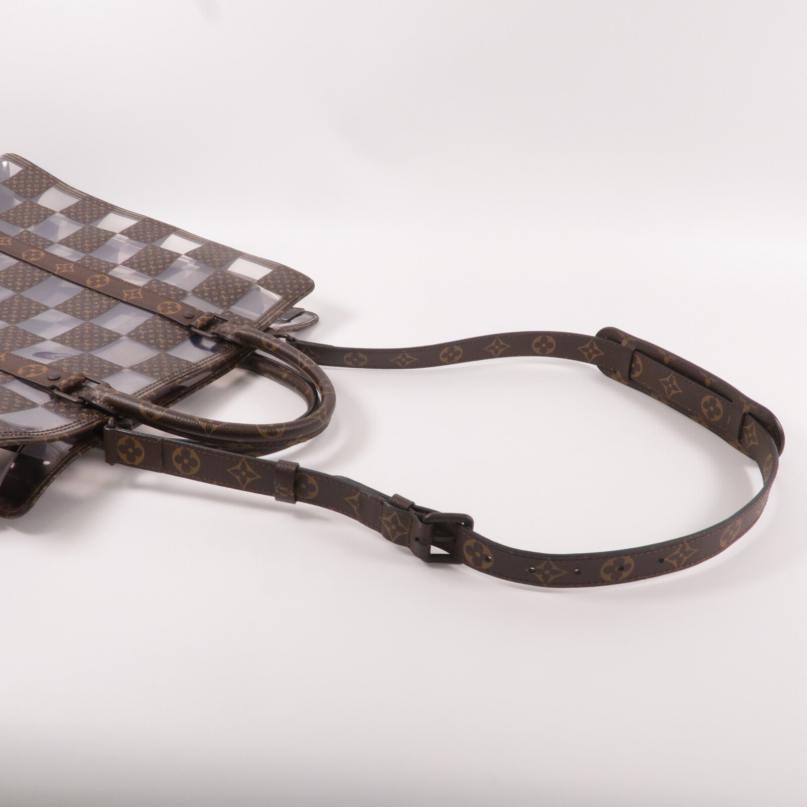 LOUIS VUITTON Monogram Chess Sac Plat手挽肩背兩用袋