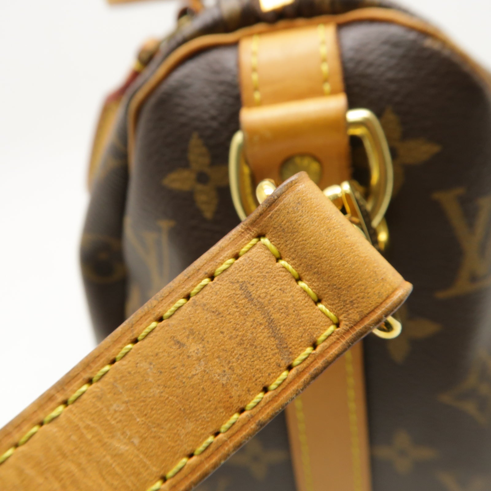 LOUIS VUITTON 【激減優惠】Monogram Speedy 25 Bandouliere金扣手挽肩背兩用袋啡色