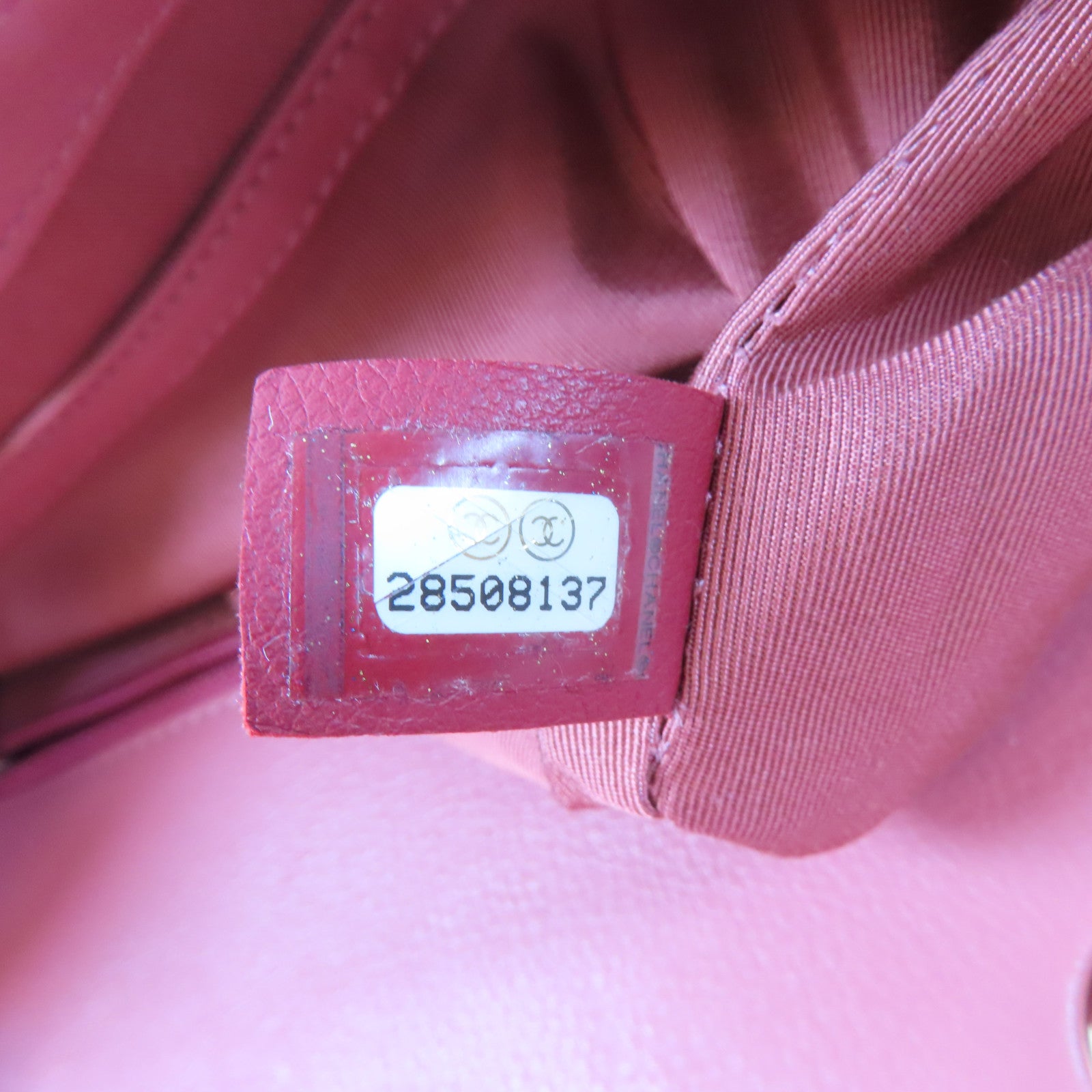 CHANEL 【激減優惠】菱格牛皮皮革Chain Shoulder Bag金扣鏈帶肩背袋粉紅色