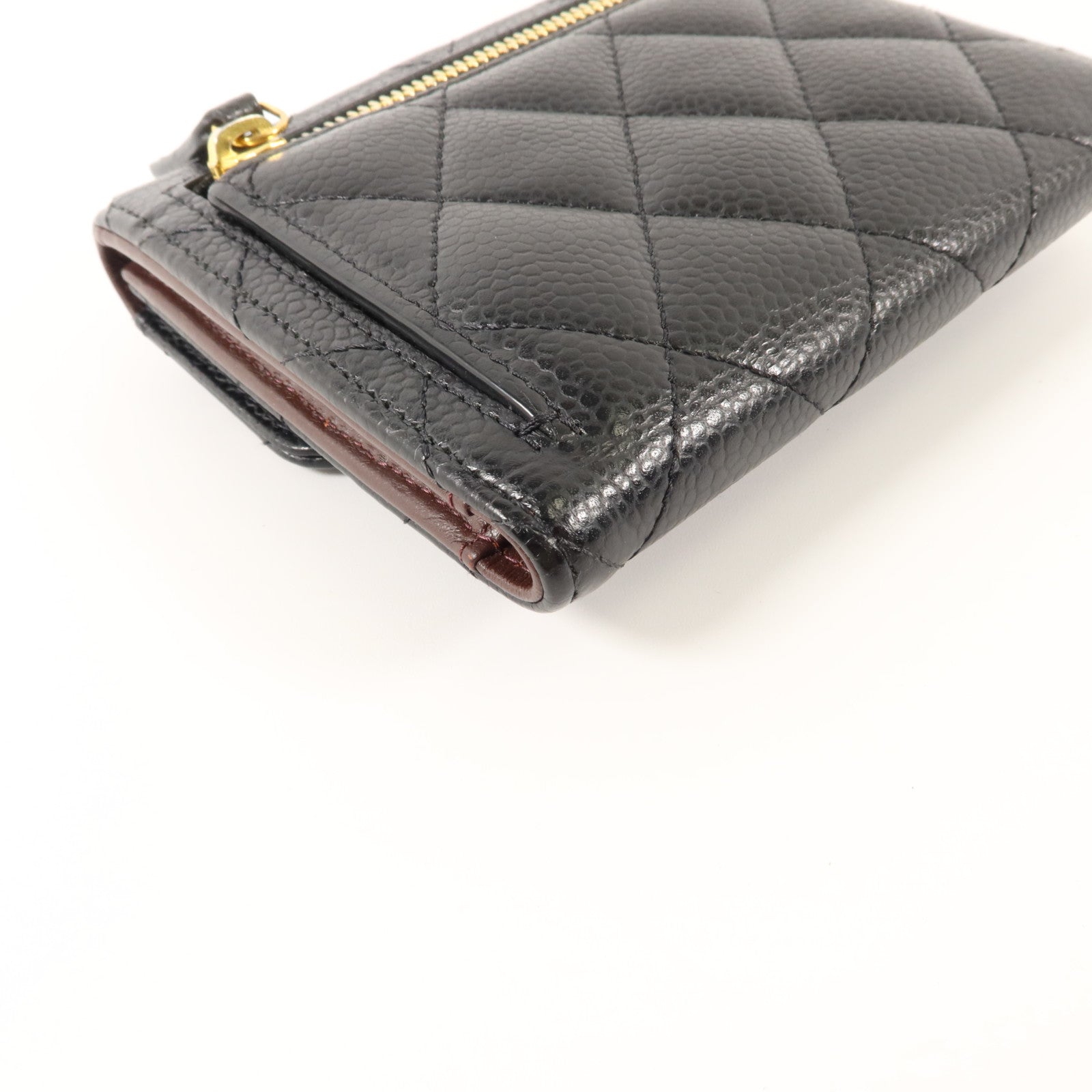 CHANEL 牛皮皮革Classic Small Flap Wallet金扣錢包