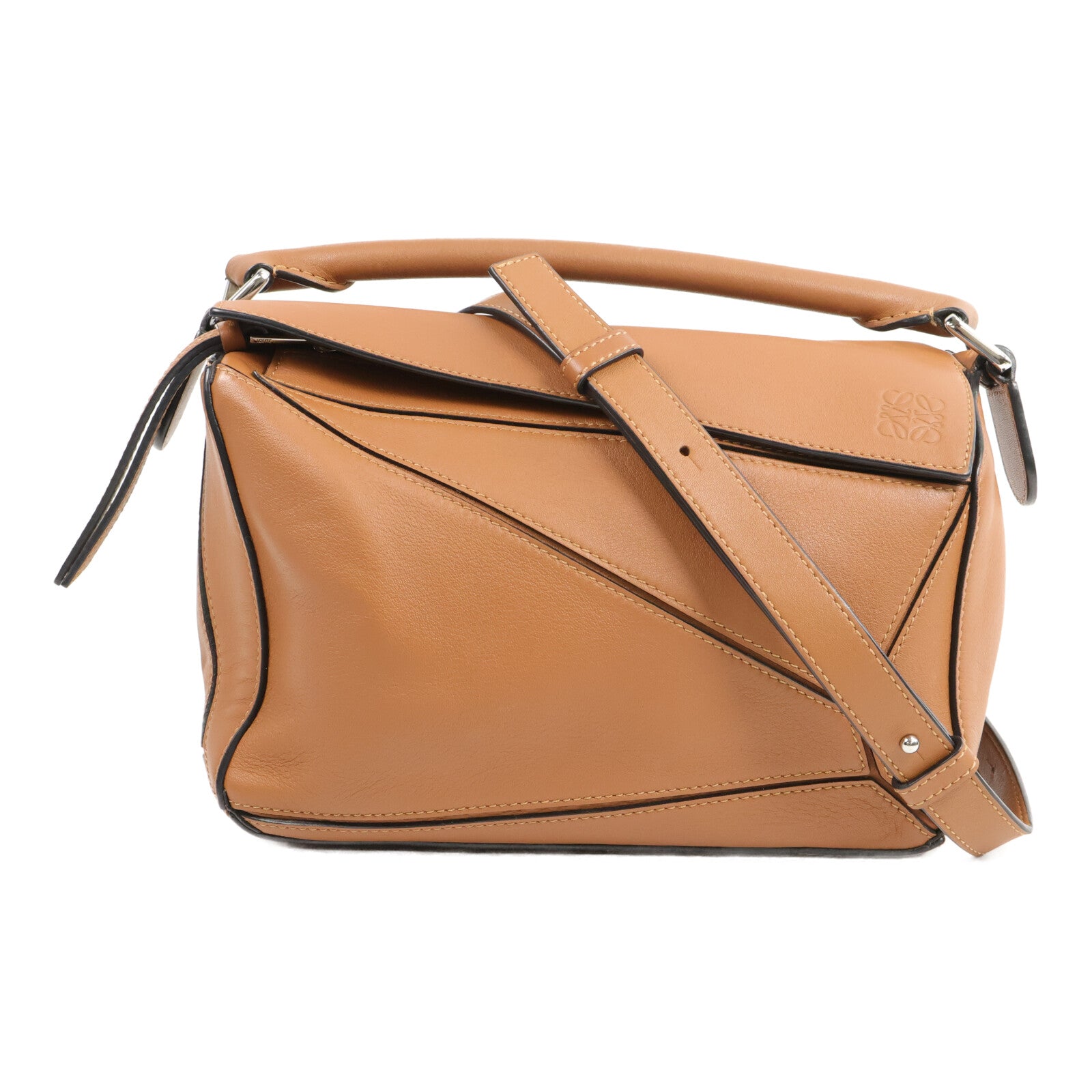 LOEWE 牛皮皮革Puzzle Small手挽肩背兩用袋
