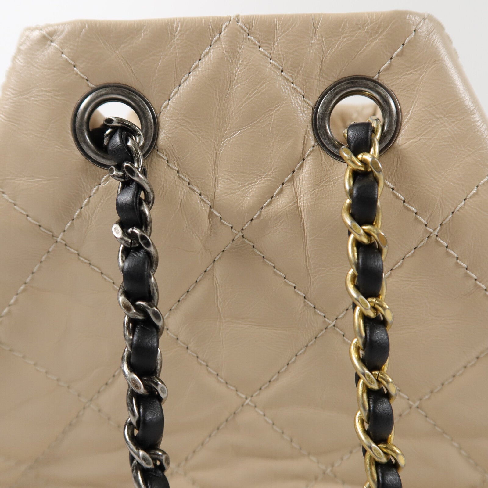 CHANEL 牛皮皮革Gabrielle BackPack鏈帶背包