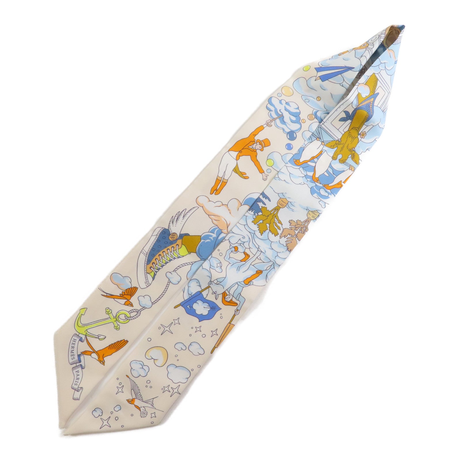 HERMES 絲質Twilly絲巾