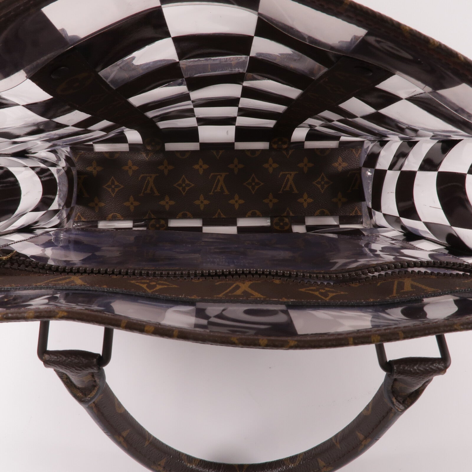LOUIS VUITTON Monogram Chess Sac Plat手挽肩背兩用袋