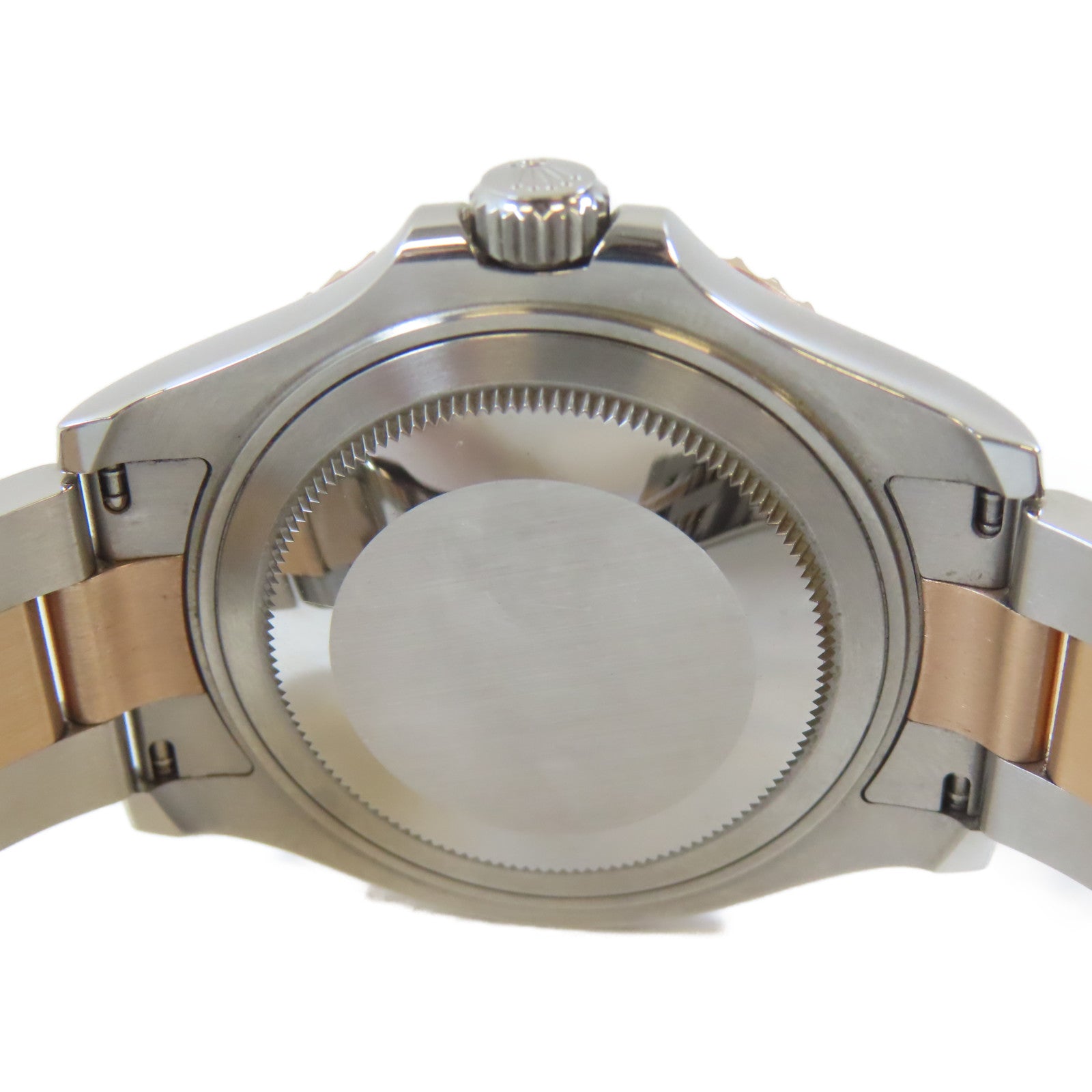 ROLEX Yacht Master18K玫瑰金/不鏽鋼手錶自動機芯銅色#16.5cm