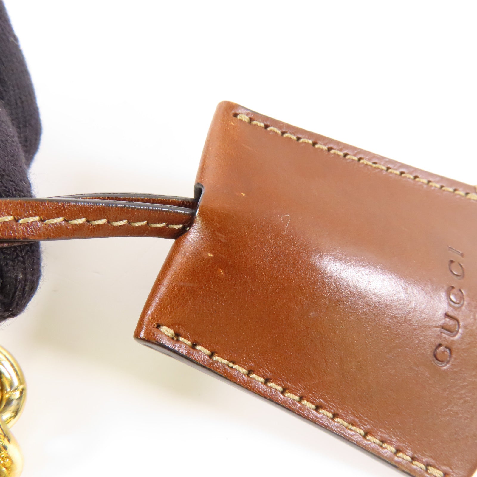 GUCCI 塗層帆布Chain Shoulder金扣鏈帶肩背袋