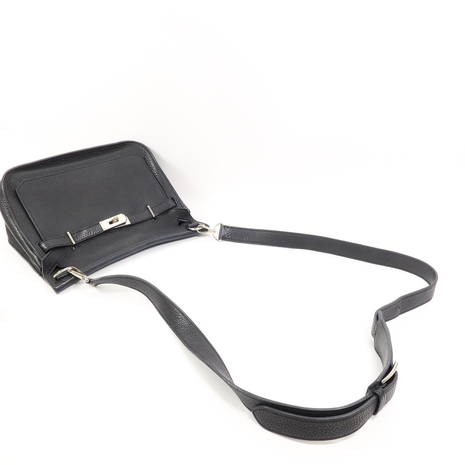 HERMES Togo皮革Jypsiere 28肩背袋Noir