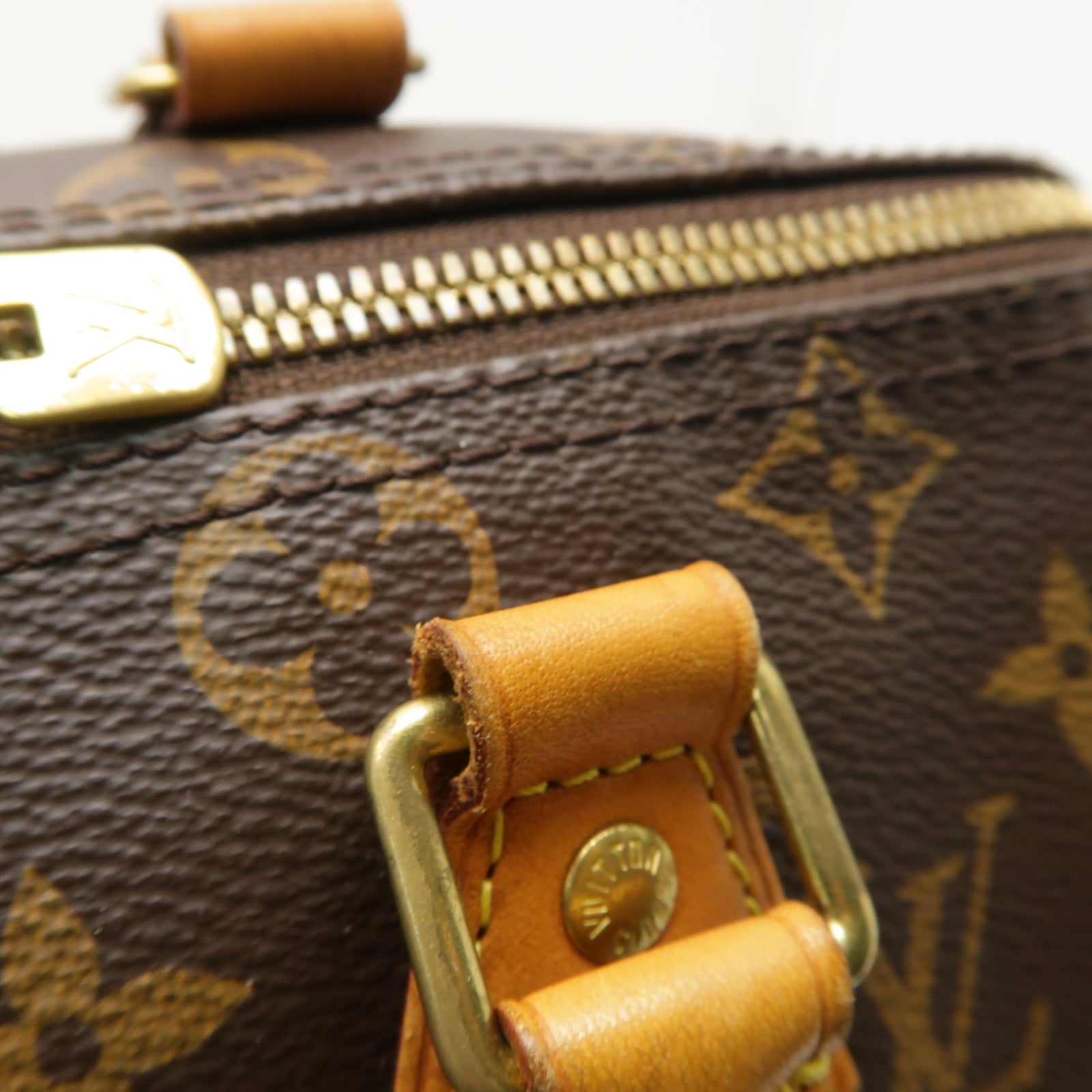 LOUIS VUITTON 【激減優惠】Monogram Speedy 25 Bandouliere金扣手挽肩背兩用袋啡色
