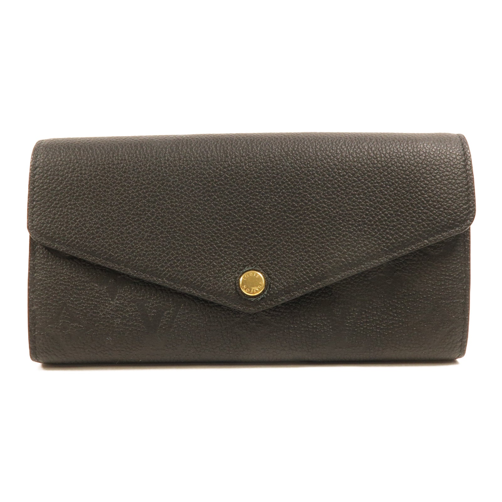 LOUIS VUITTON Monogram Empreinte Sarah Long Wallet金扣長錢包