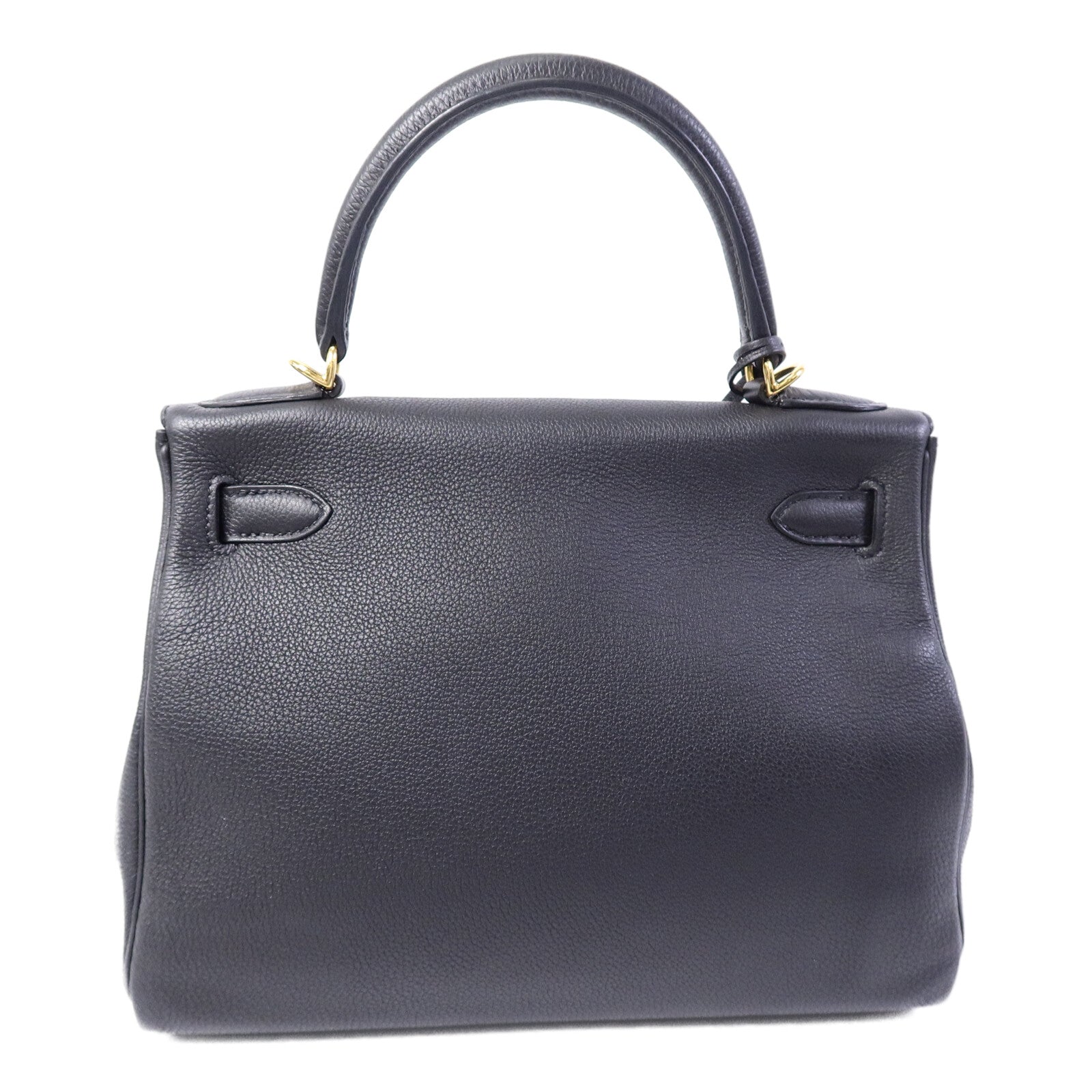HERMES Togo皮革Kelly 28手挽肩背兩用袋Noir