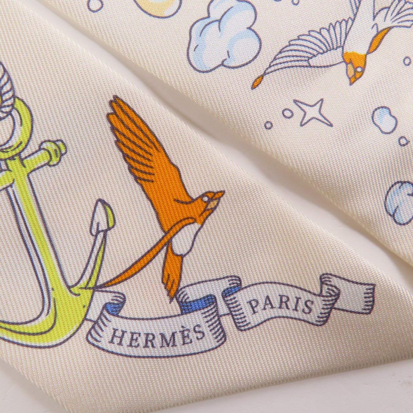 HERMES 絲質Twilly絲巾