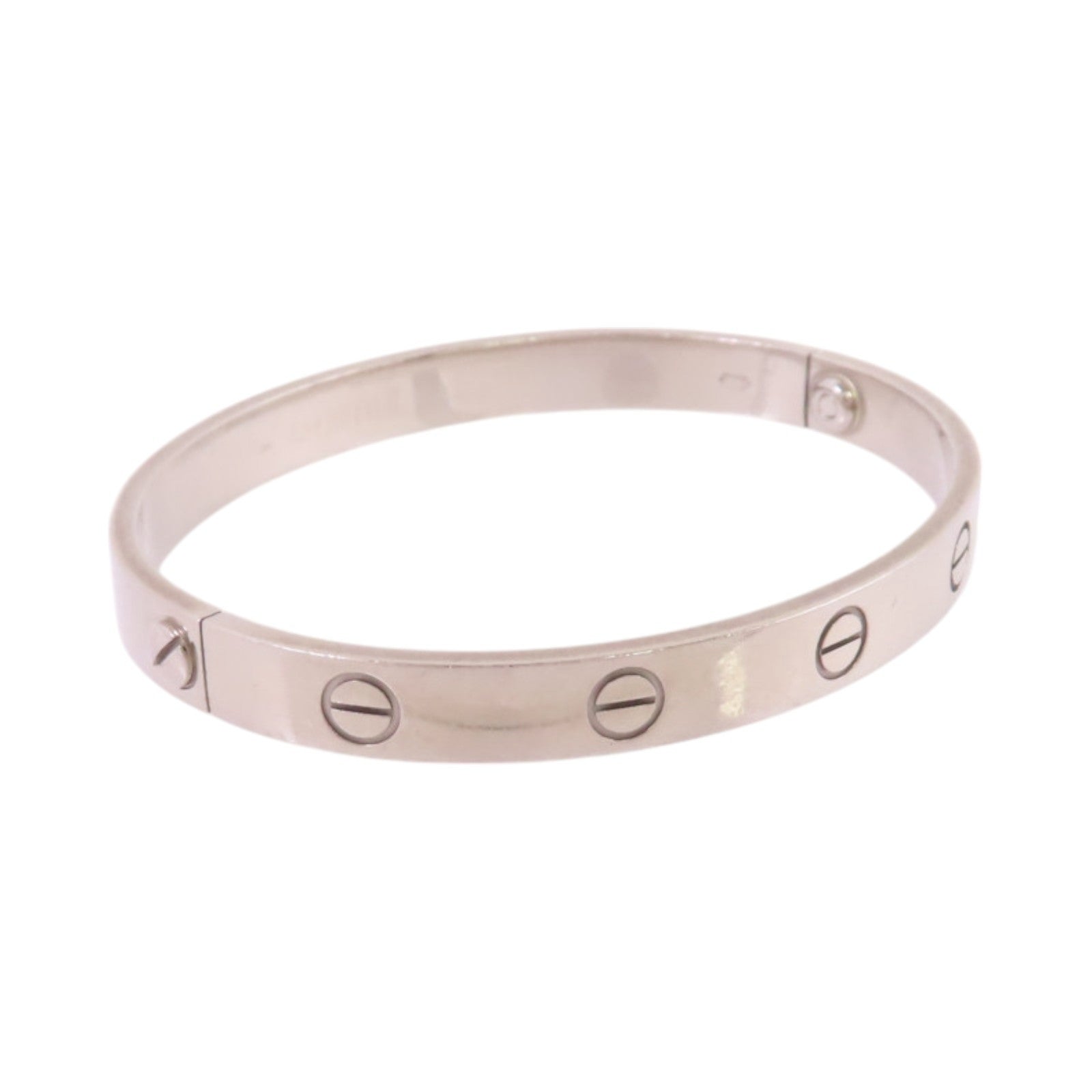 CARTIER 【激減優惠】18K白金Love Blaceret手鐲