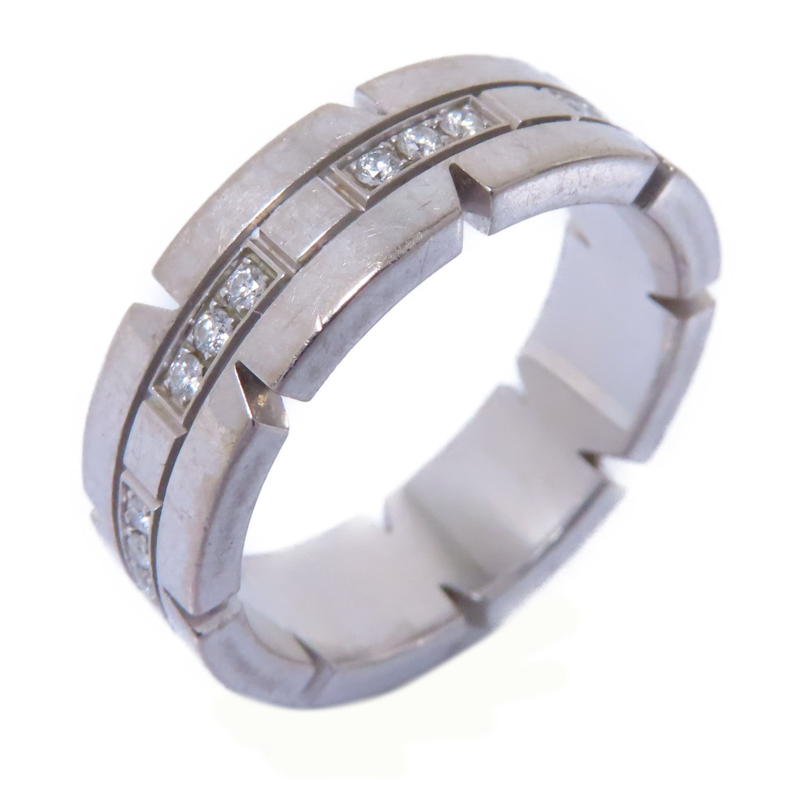 CARTIER 18K白金Diamond Ring鑽石戒指Cartier#53/US#6.25