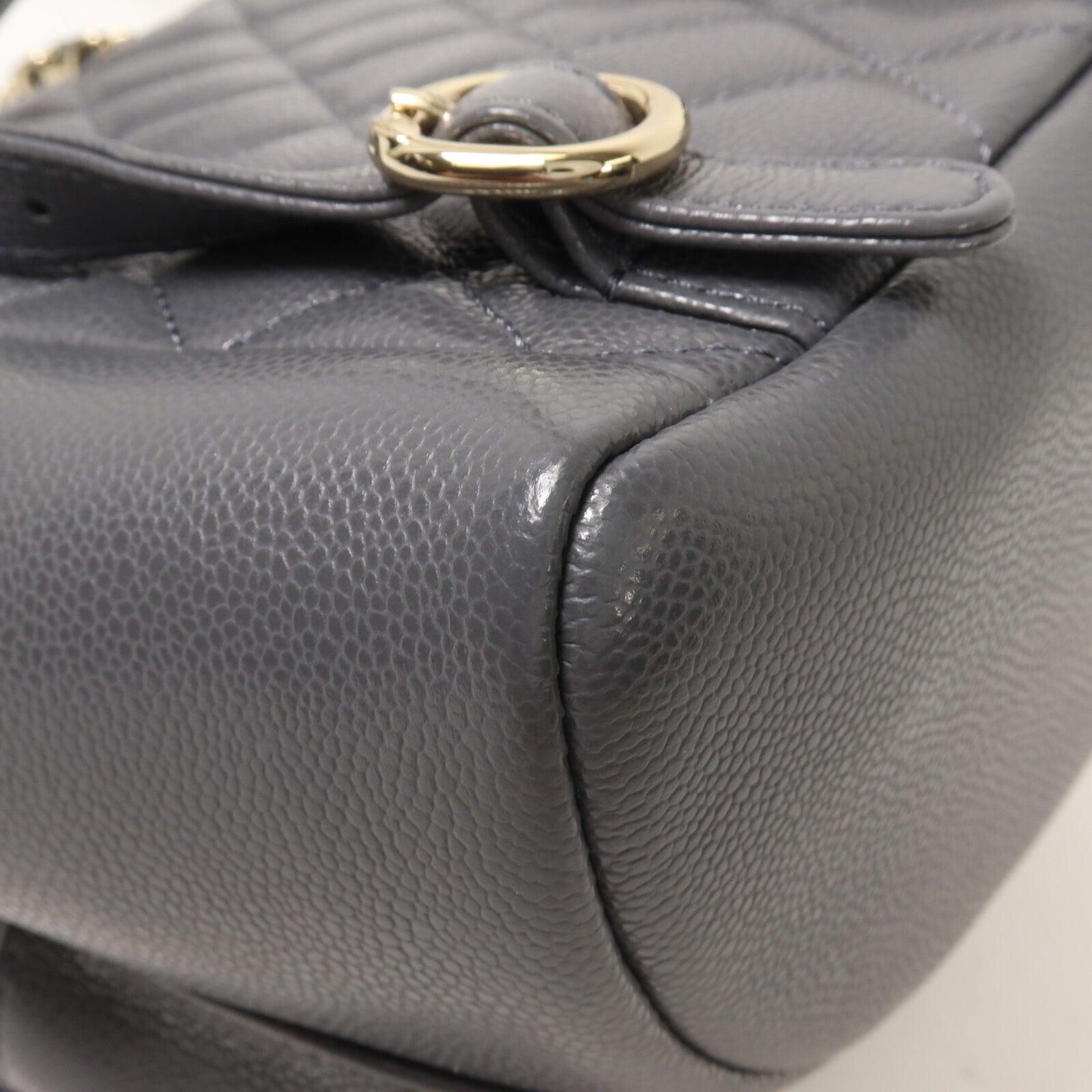 CHANEL 牛皮皮革Duma Mini鏈帶背包