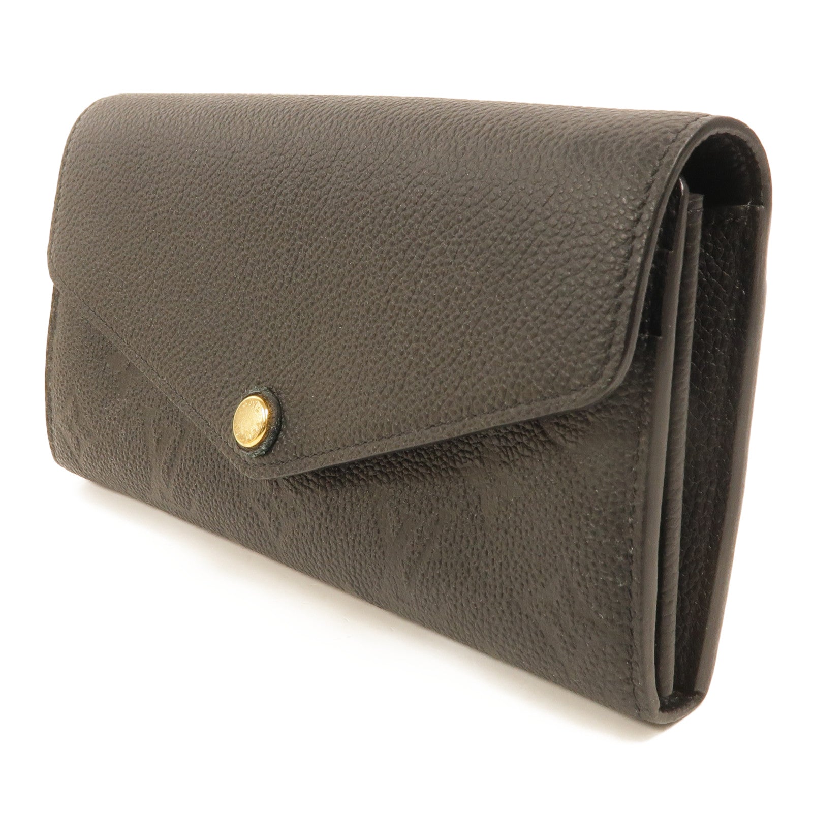 LOUIS VUITTON Monogram Empreinte Sarah Long Wallet金扣長錢包