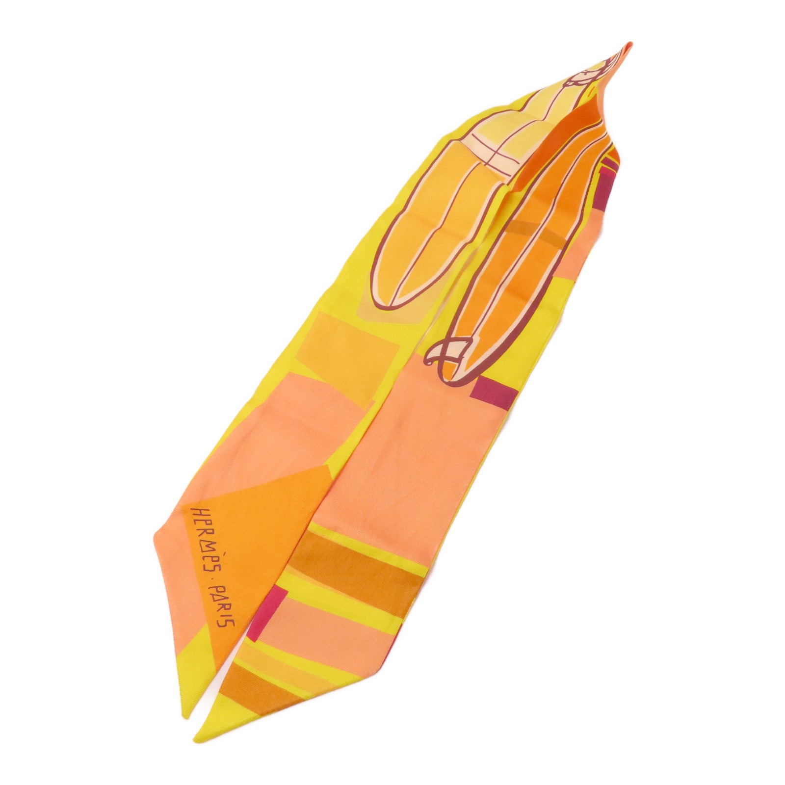 HERMES 絲質Twilly絲巾