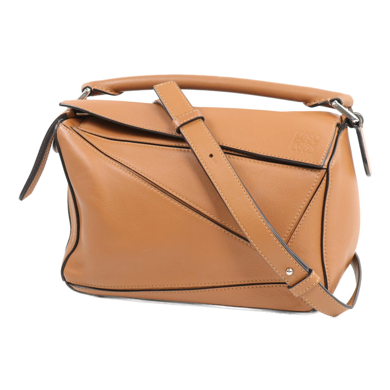 LOEWE 牛皮皮革Puzzle Small手挽肩背兩用袋