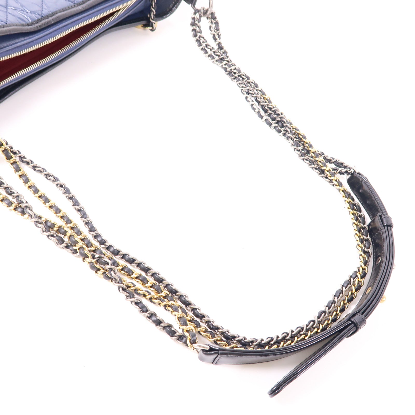 CHANEL 牛皮皮革Gabrielle鏈帶肩背袋