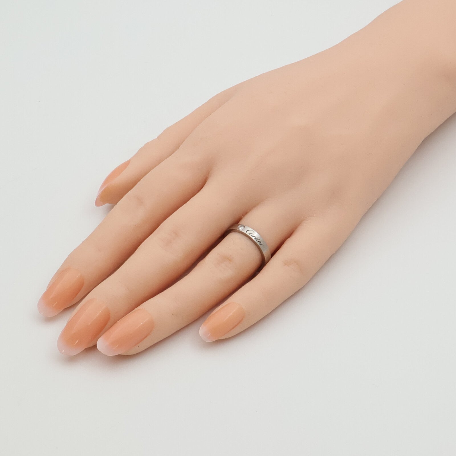 CARTIER PT950鉑金C De Ring鑽石戒指