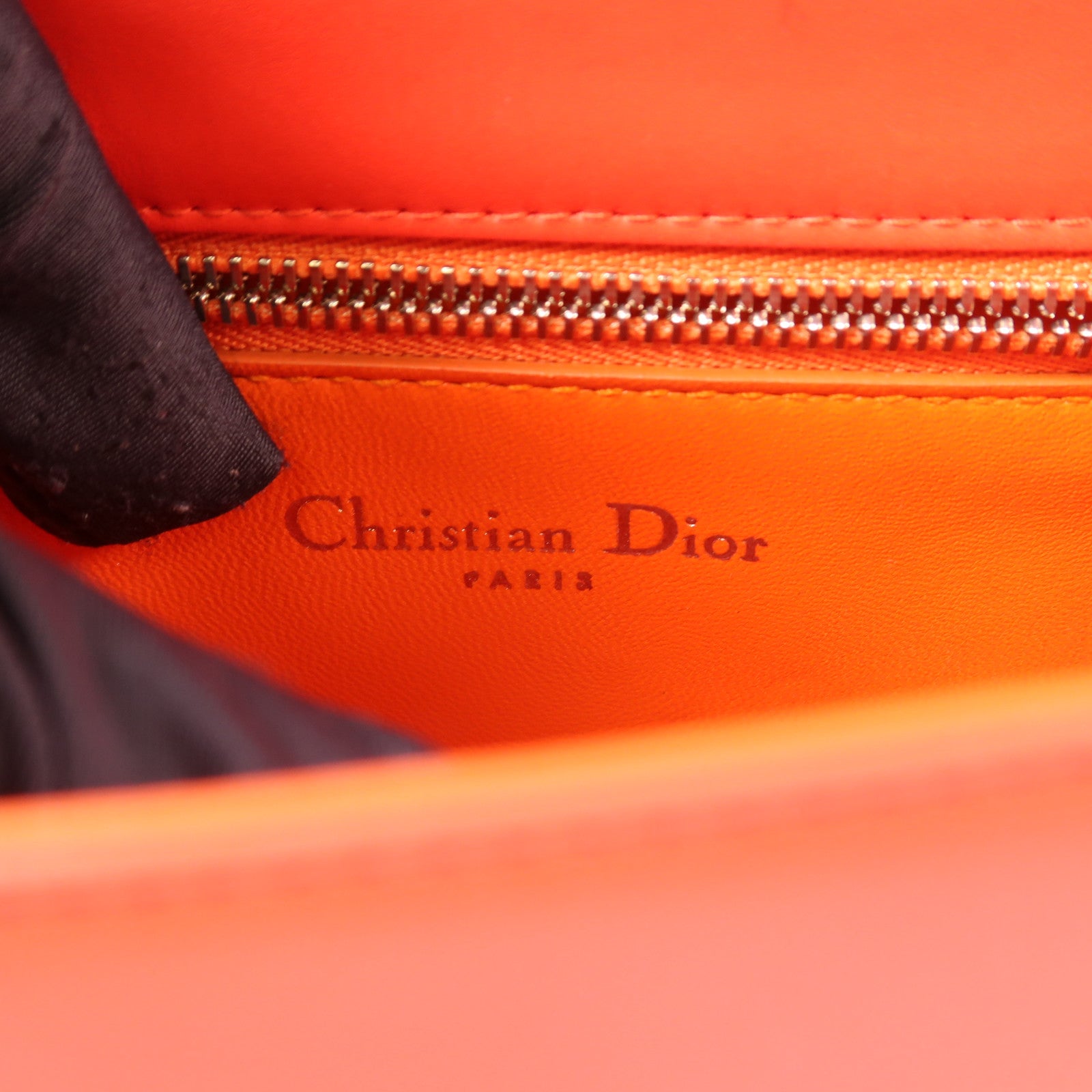 Dior 魔鬼魚皮革/牛皮皮革Chain Shoulder Bag銀扣鏈帶肩背袋