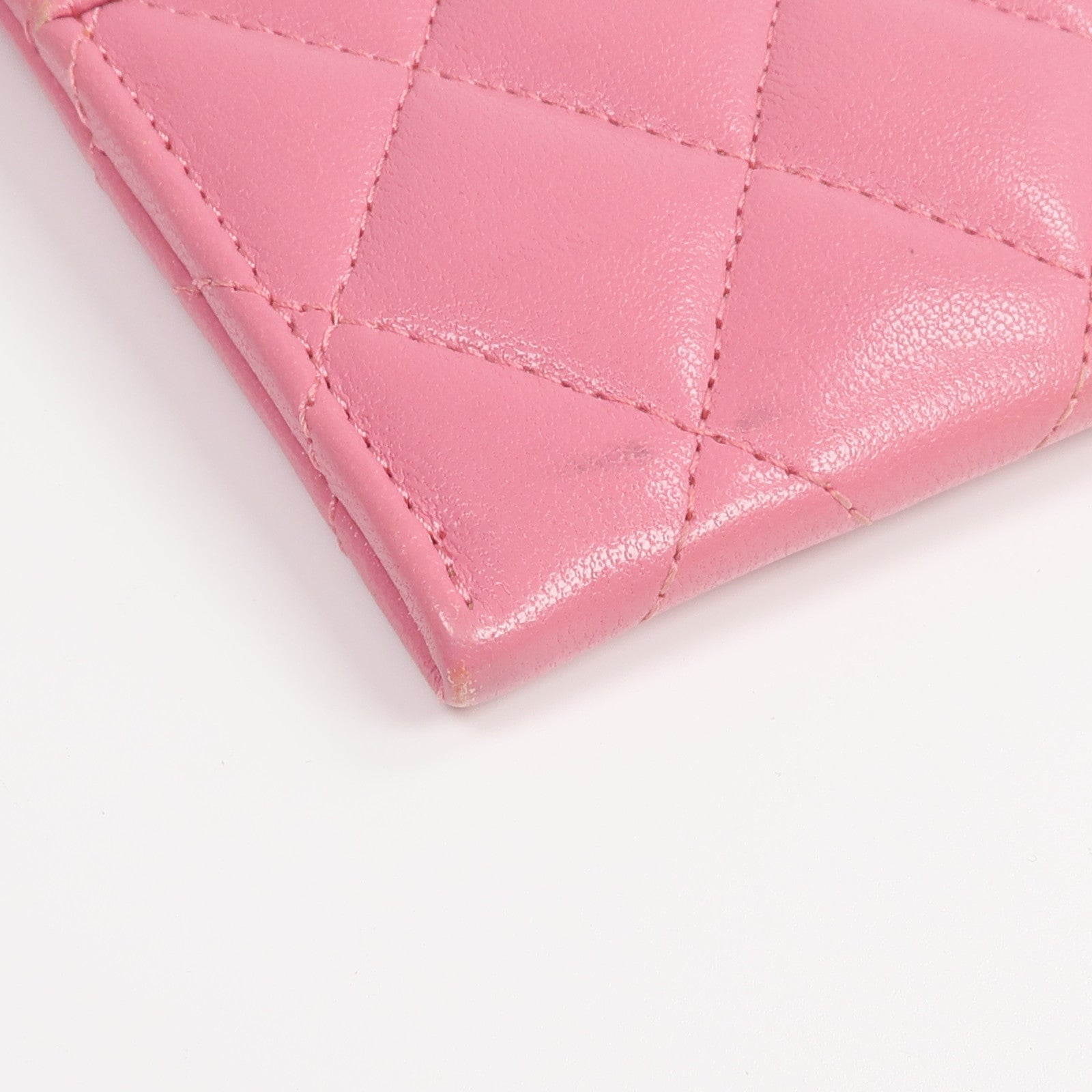 CHANEL 牛皮皮革Long Wallet金扣長錢包