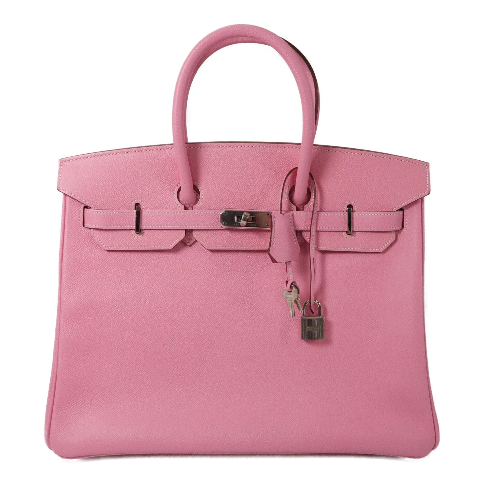 HERMES Epsom皮革Birkin 35手挽袋Pink