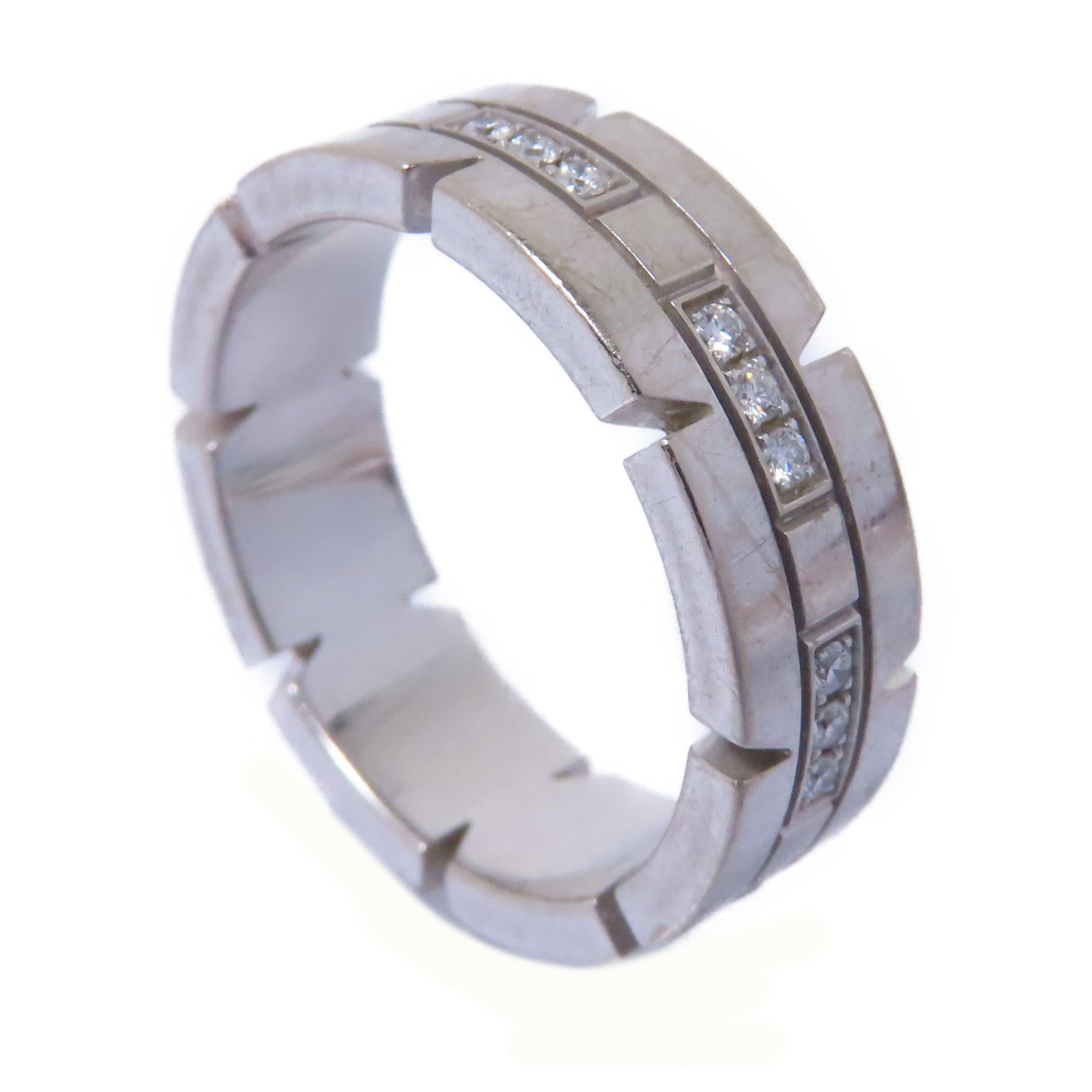 CARTIER 18K白金Diamond Ring鑽石戒指Cartier#53/US#6.25