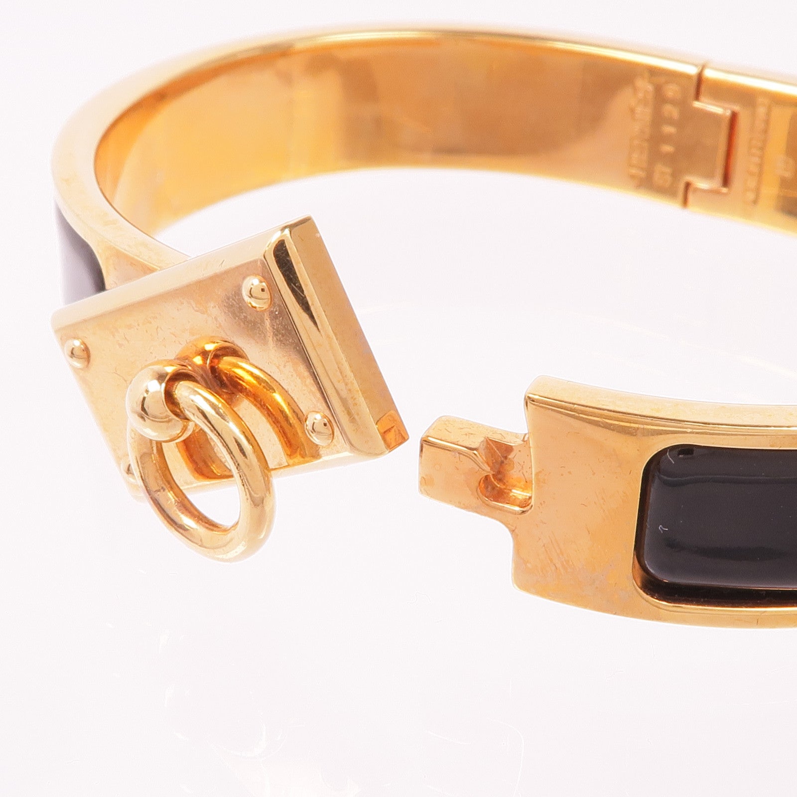 HERMES 琺瑯/金屬Clic Anneau Bracelet手鐲