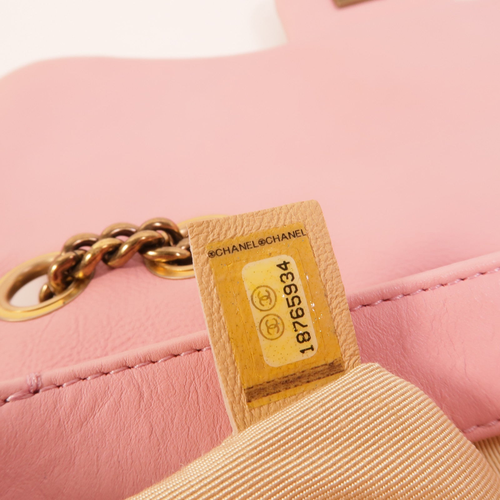 CHANEL 牛皮皮革Chain Shoulder Bag鏈帶手挽肩背兩用袋