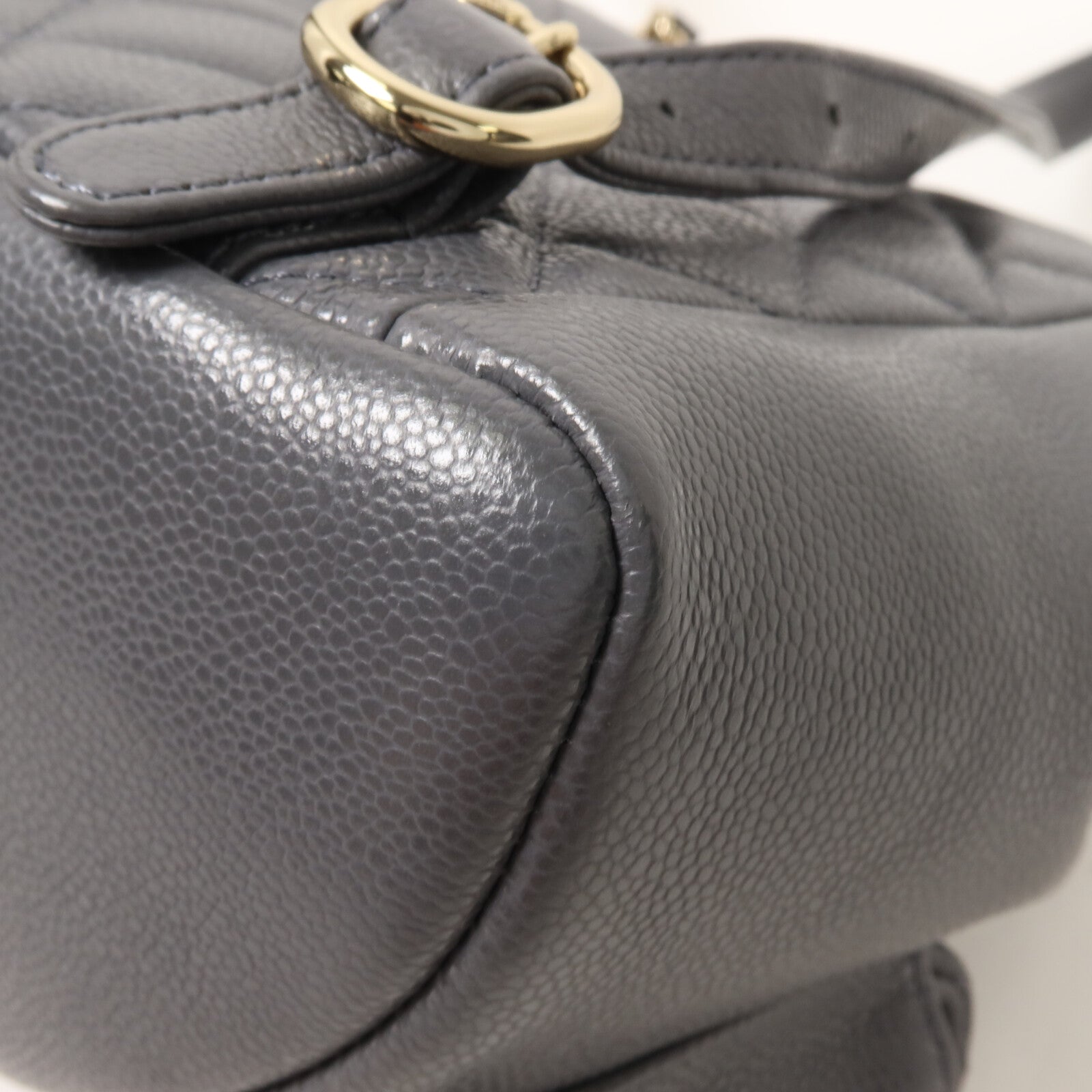 CHANEL 牛皮皮革Duma Mini鏈帶背包