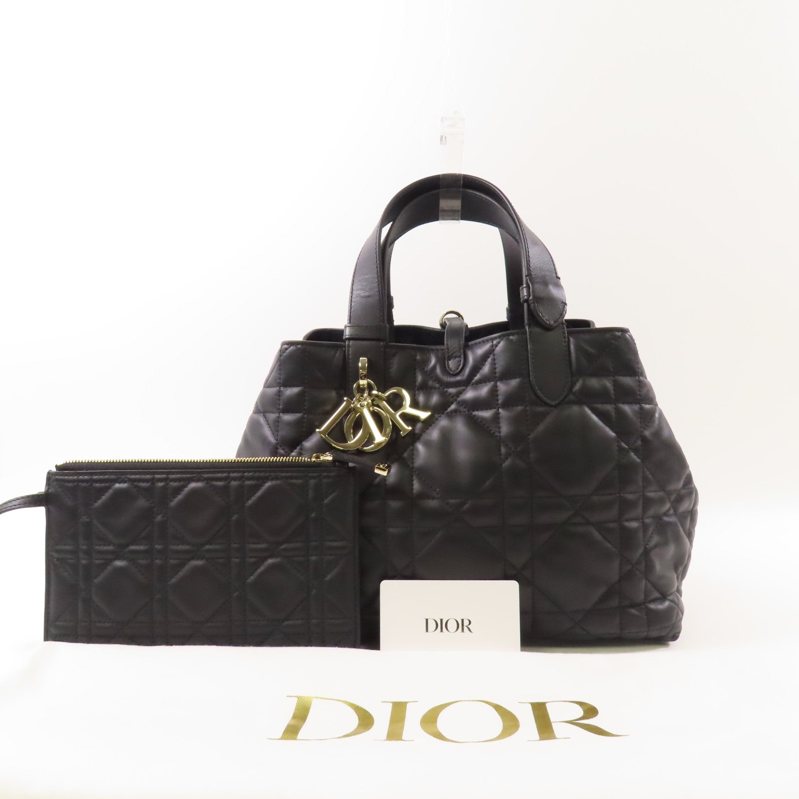 Dior 牛皮皮革Toujours Bag手挽袋