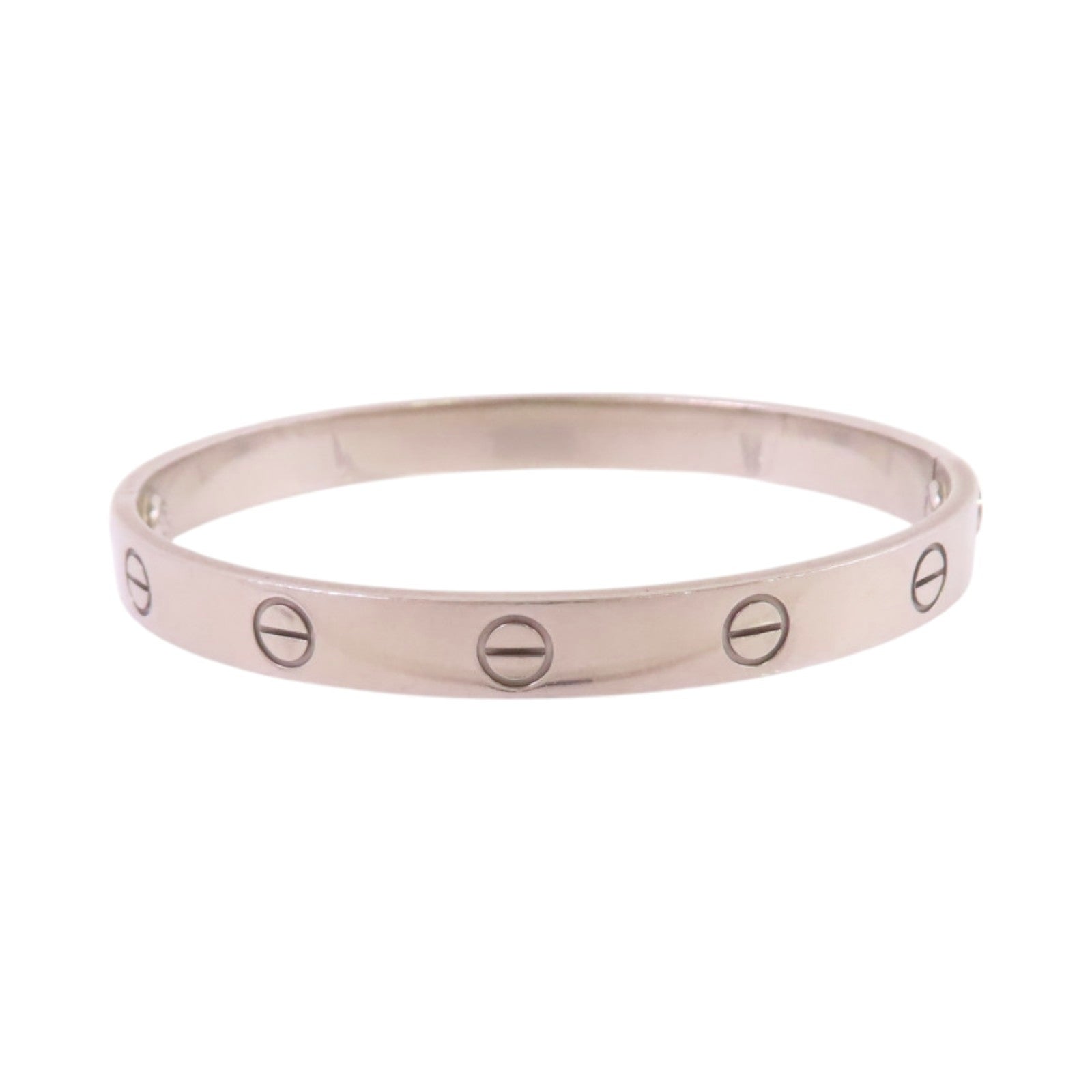 CARTIER 【激減優惠】18K白金Love Blaceret手鐲