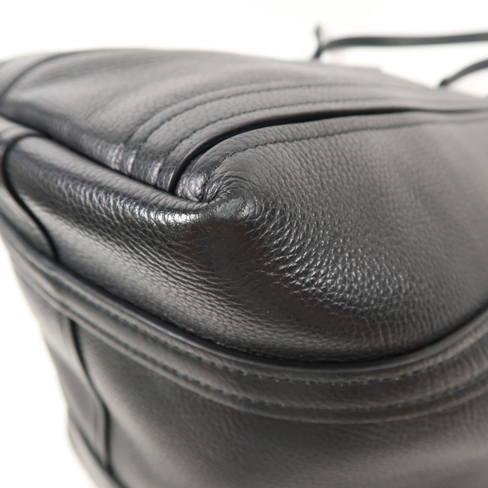 BALENCIAGA 牛皮皮革2 Way Shoulder銀扣手挽肩背兩用袋