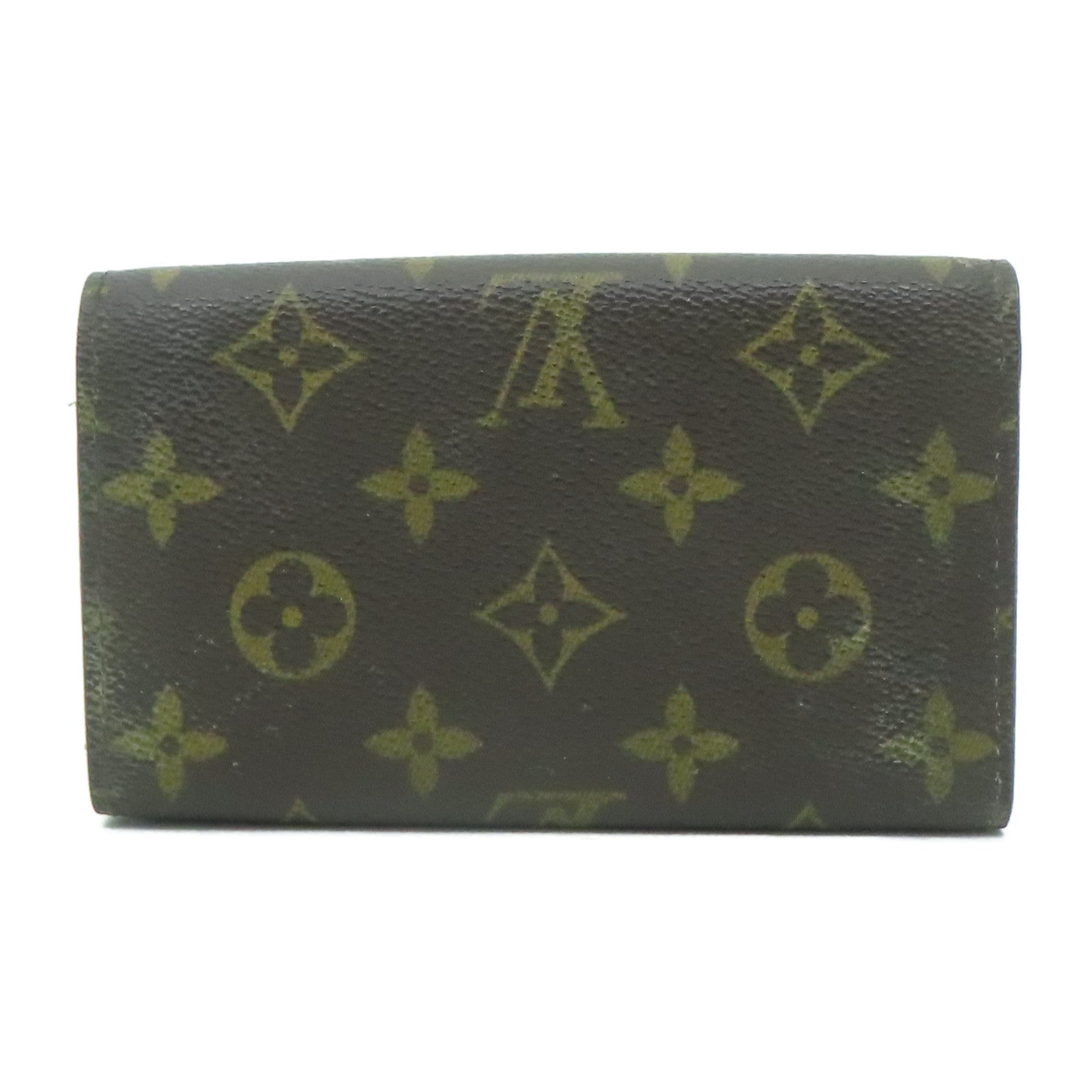 LOUIS VUITTON 【激減優惠】Monogram Porte Monnaie Billets Tresor Wallet金扣錢包啡色