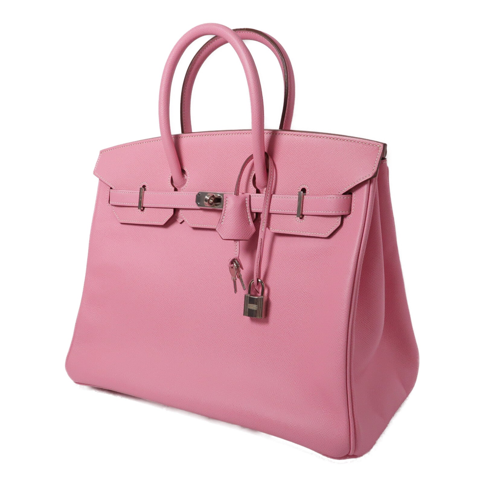 HERMES Epsom皮革Birkin 35手挽袋Pink