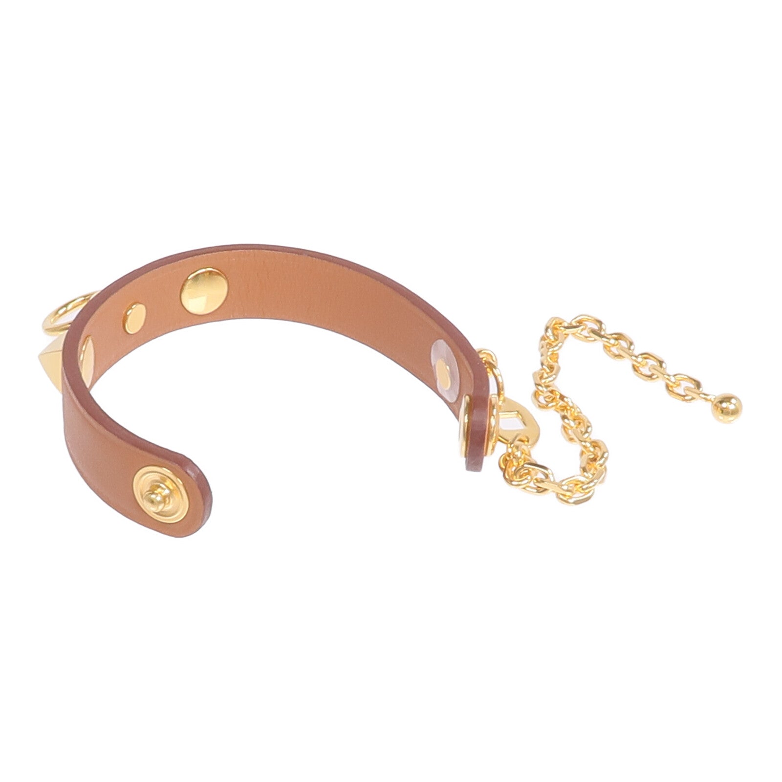 HERMES Swift皮革Rivale Glove Clip手套夾Gold