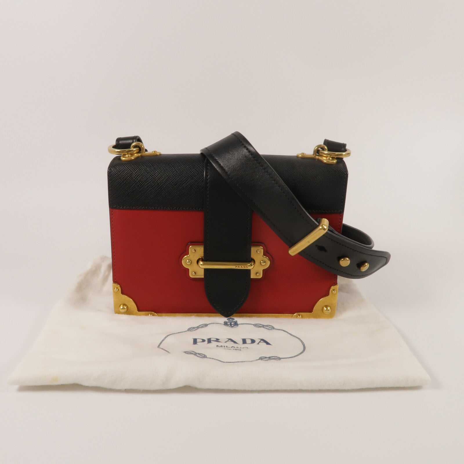 PRADA 牛皮皮革Shoulder Bag肩背袋