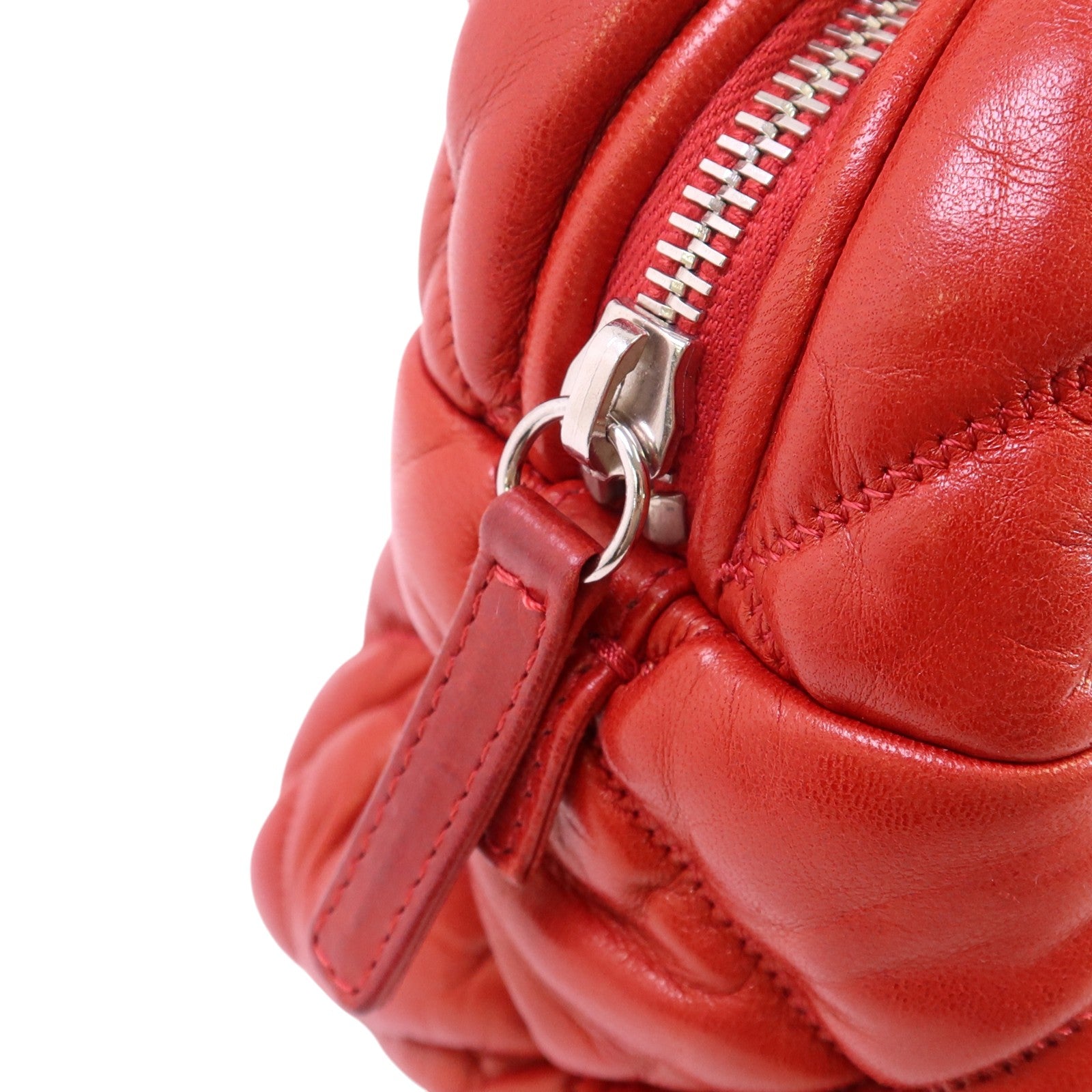 CHANEL 羊皮皮革Chain Shoulder銀扣鏈帶肩背袋