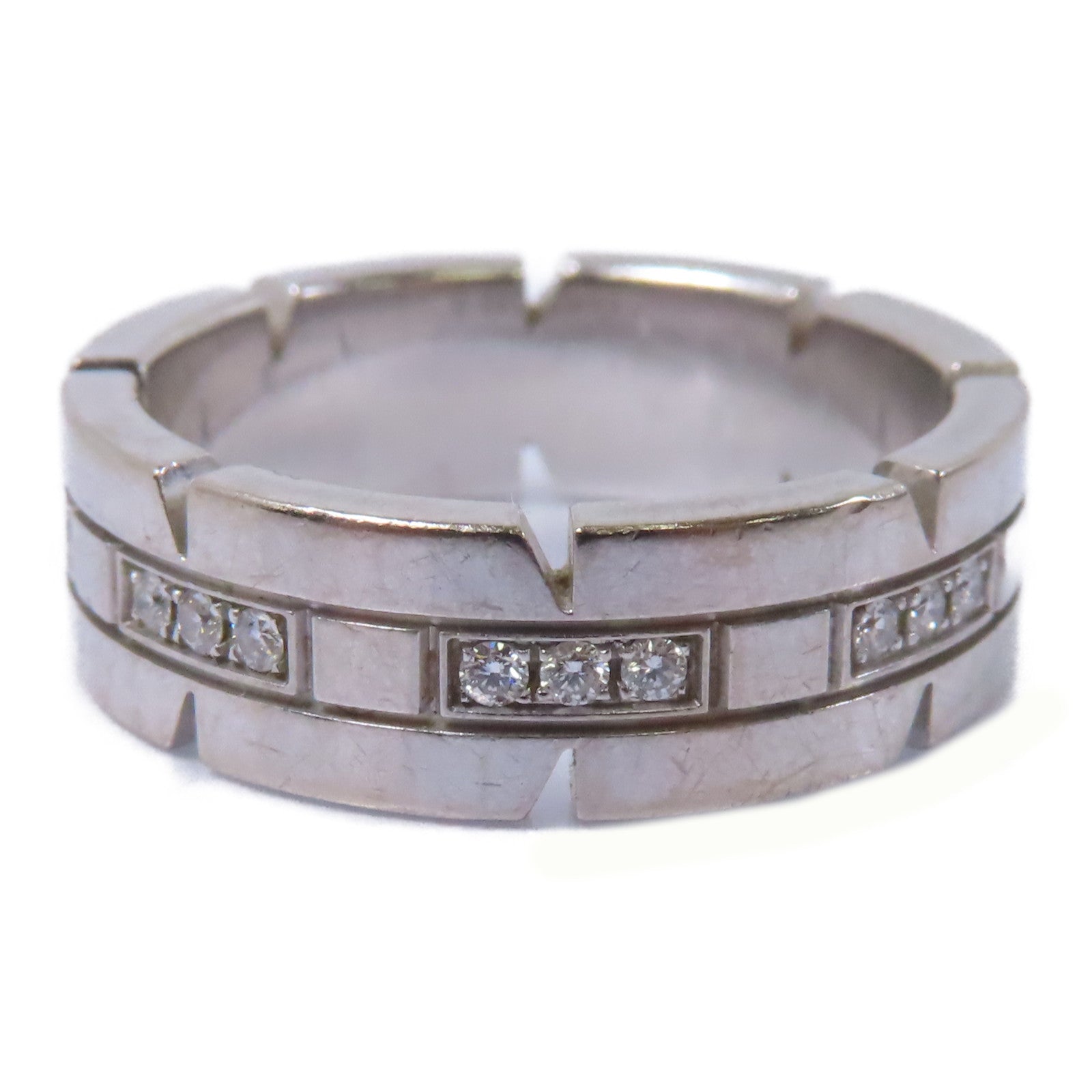 CARTIER 18K白金Diamond Ring鑽石戒指Cartier#53/US#6.25