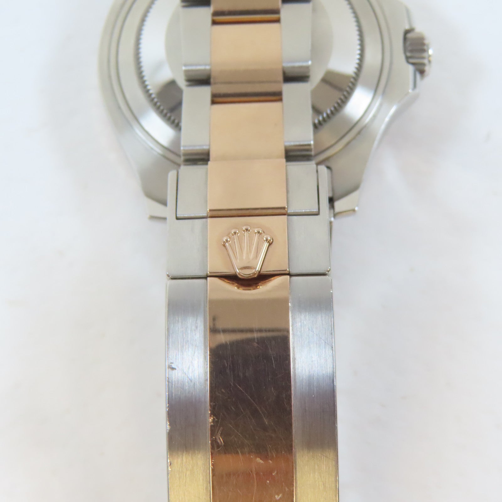 ROLEX Yacht Master18K玫瑰金/不鏽鋼手錶自動機芯銅色#16.5cm