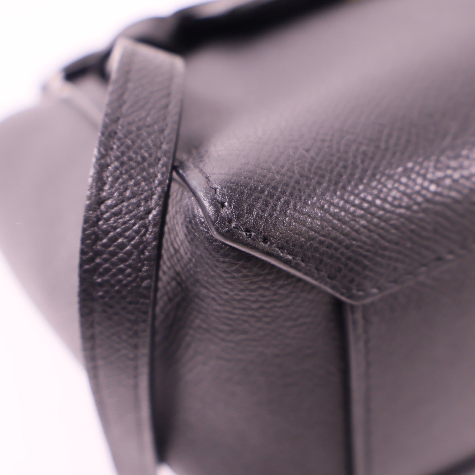 CELINE 牛皮皮革Belt Bag金扣手挽肩背兩用袋黑色