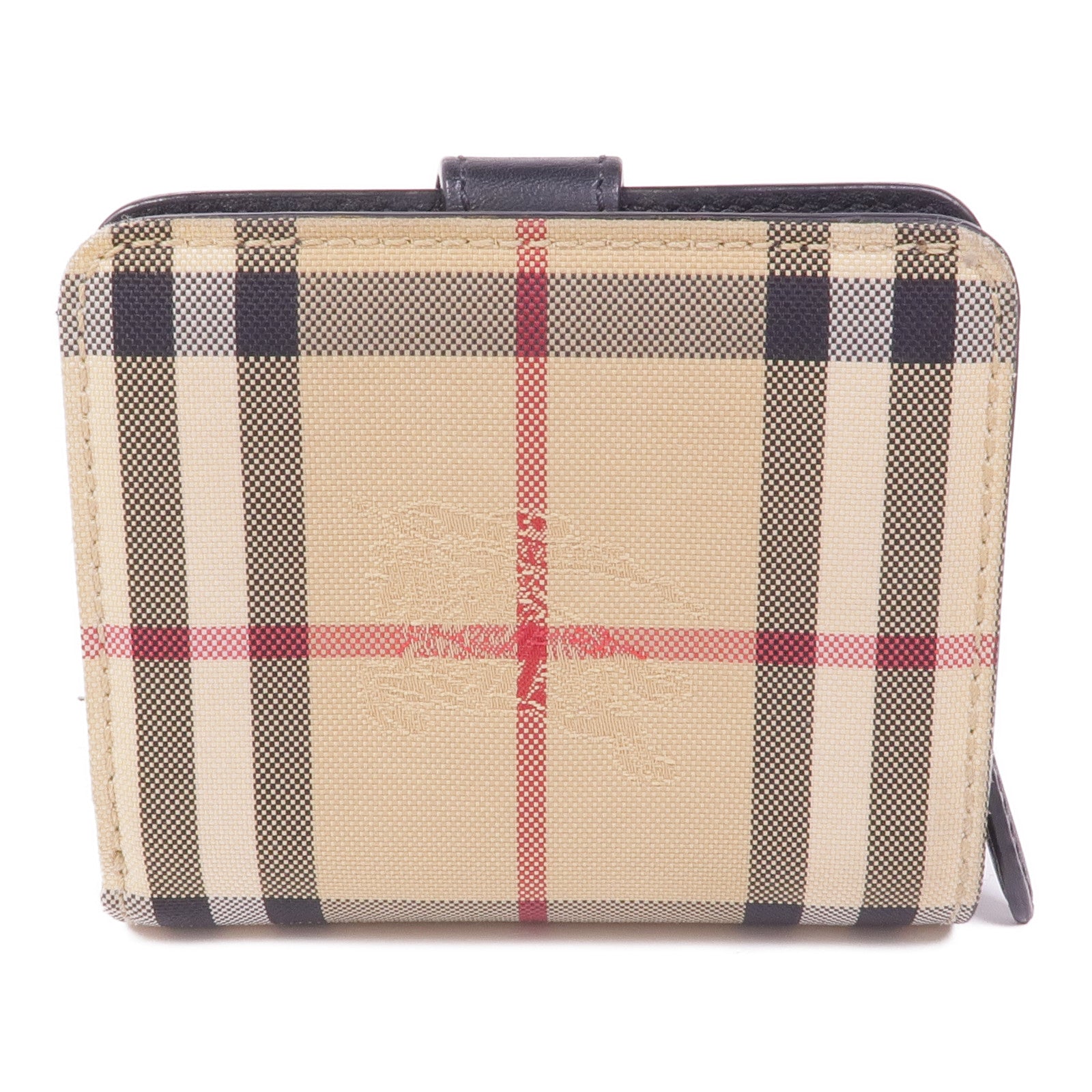 BURBERRY 帆布Wallet金扣錢包
