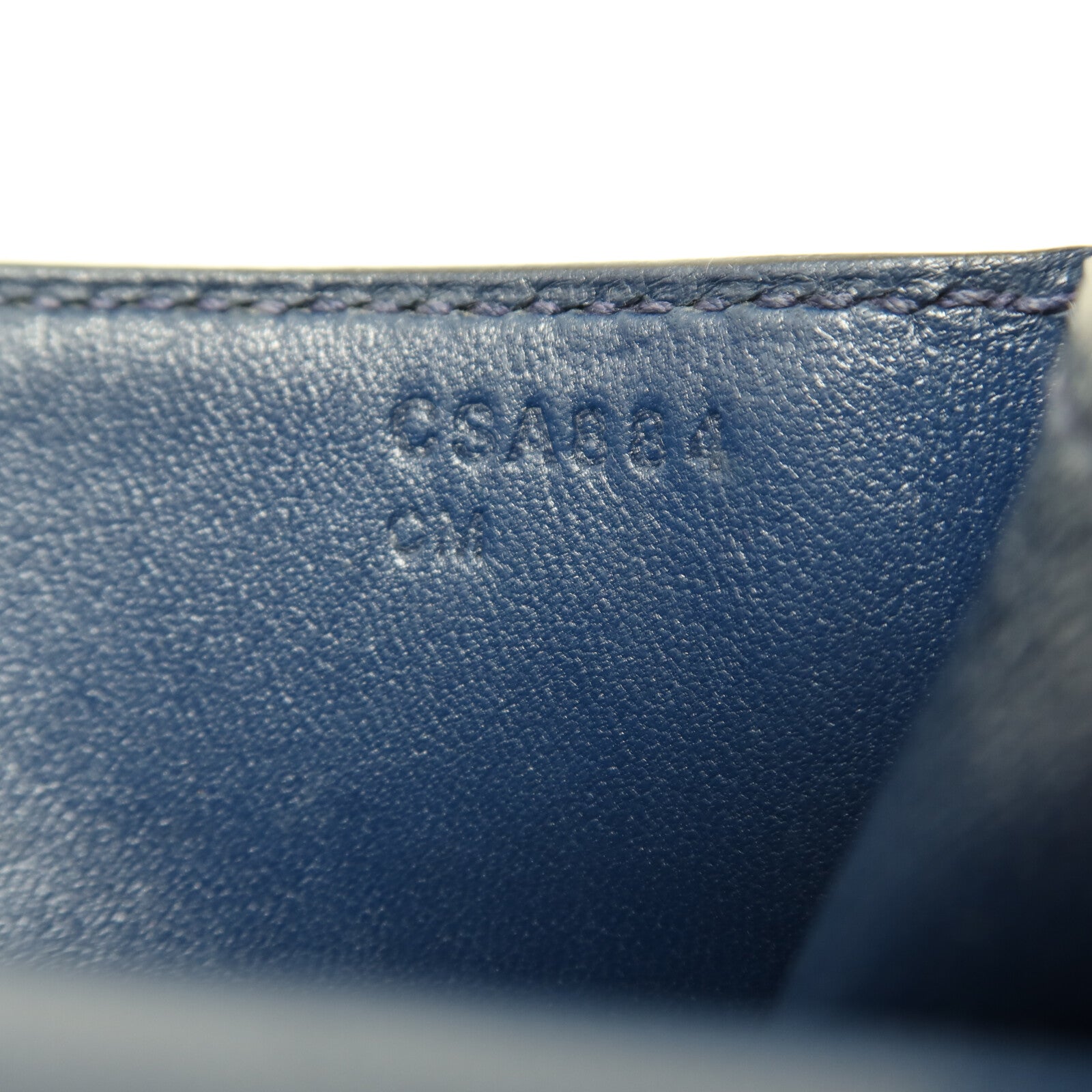 HERMES Evercolor皮革Constance Mini銀扣肩背袋Bleu de Malte