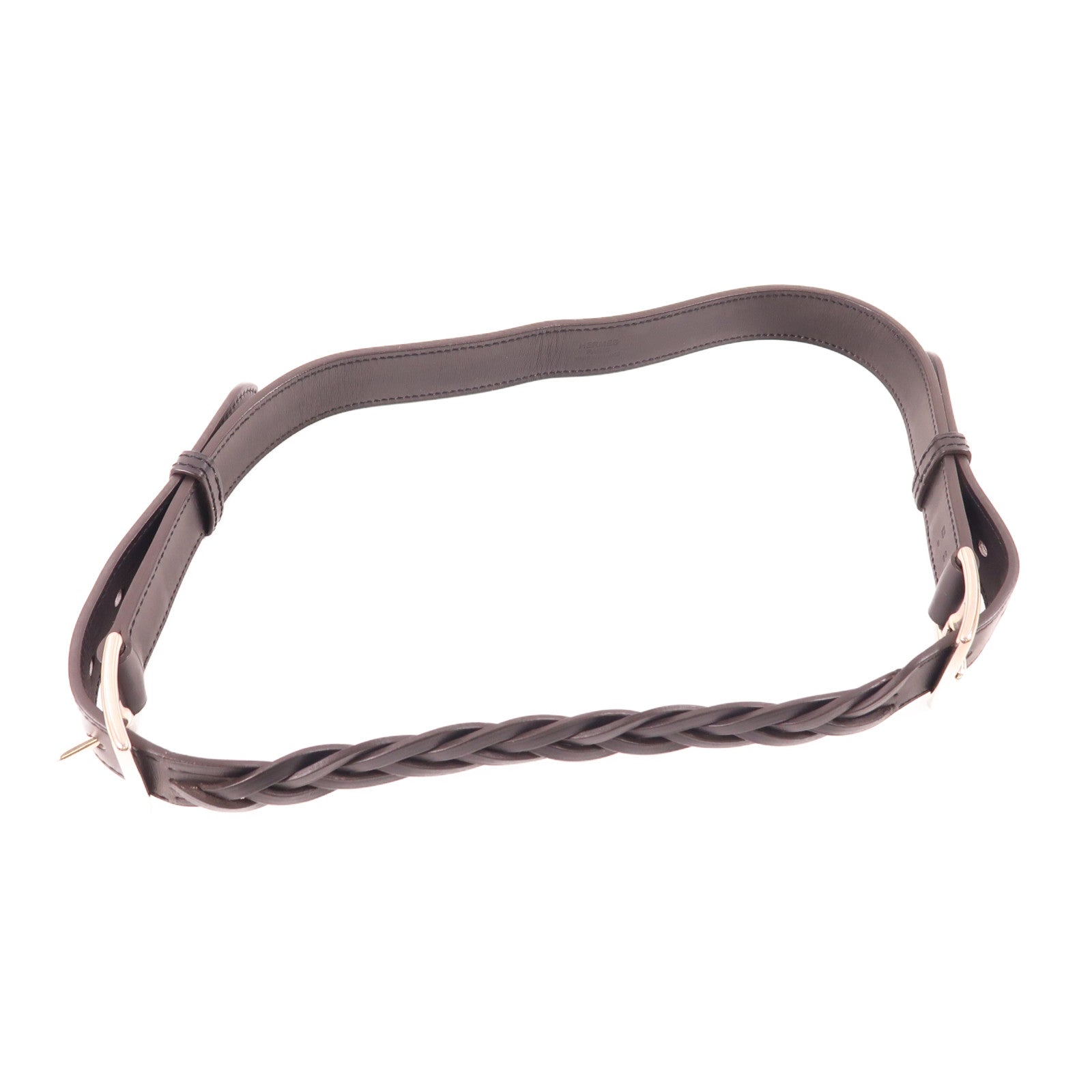 HERMES Swift皮革Belt 80銀扣皮帶