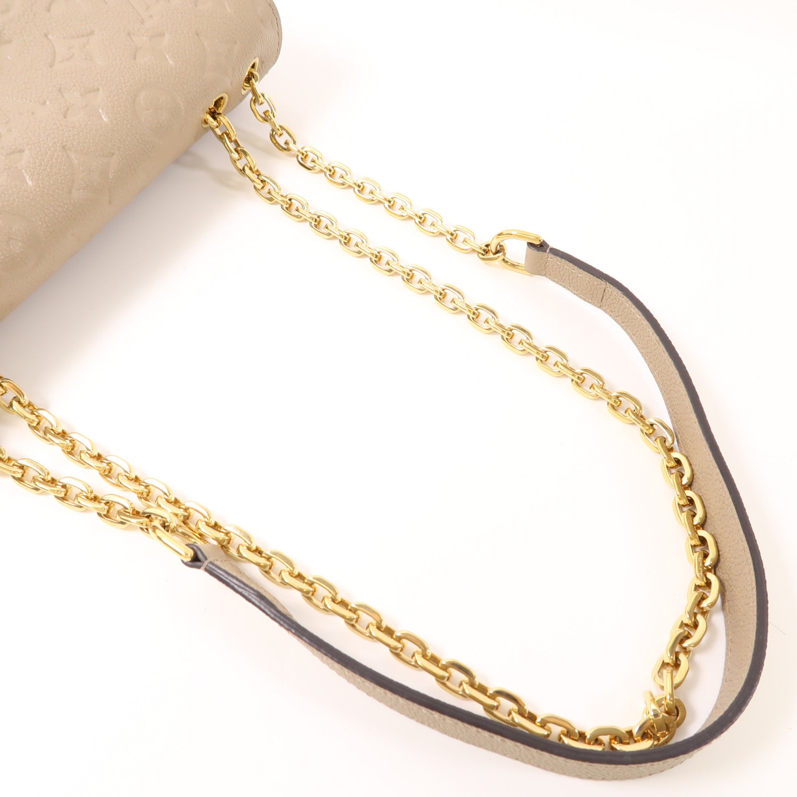 LOUIS VUITTON Momogram Empreinte Marceau肩背袋灰色