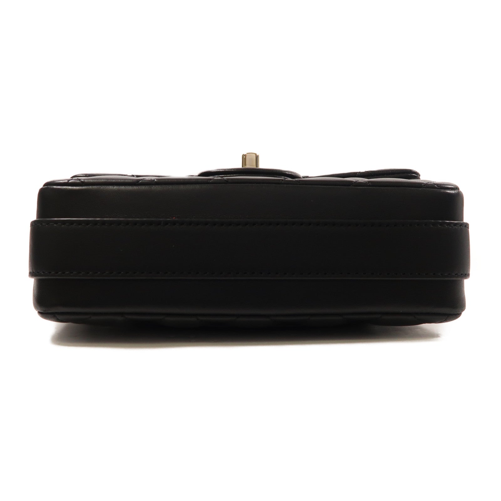 CHANEL CC GHW Shoulder Bag Lambskin Leather Black