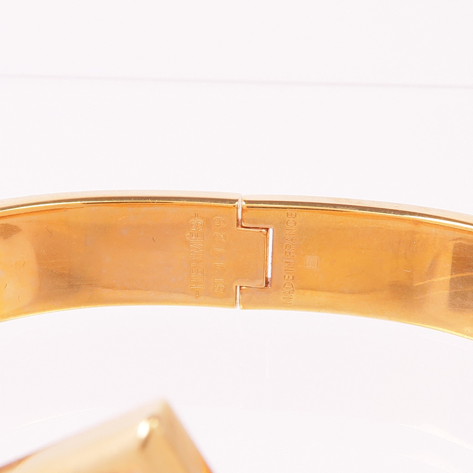 HERMES 琺瑯/金屬Clic Anneau Bracelet手鐲