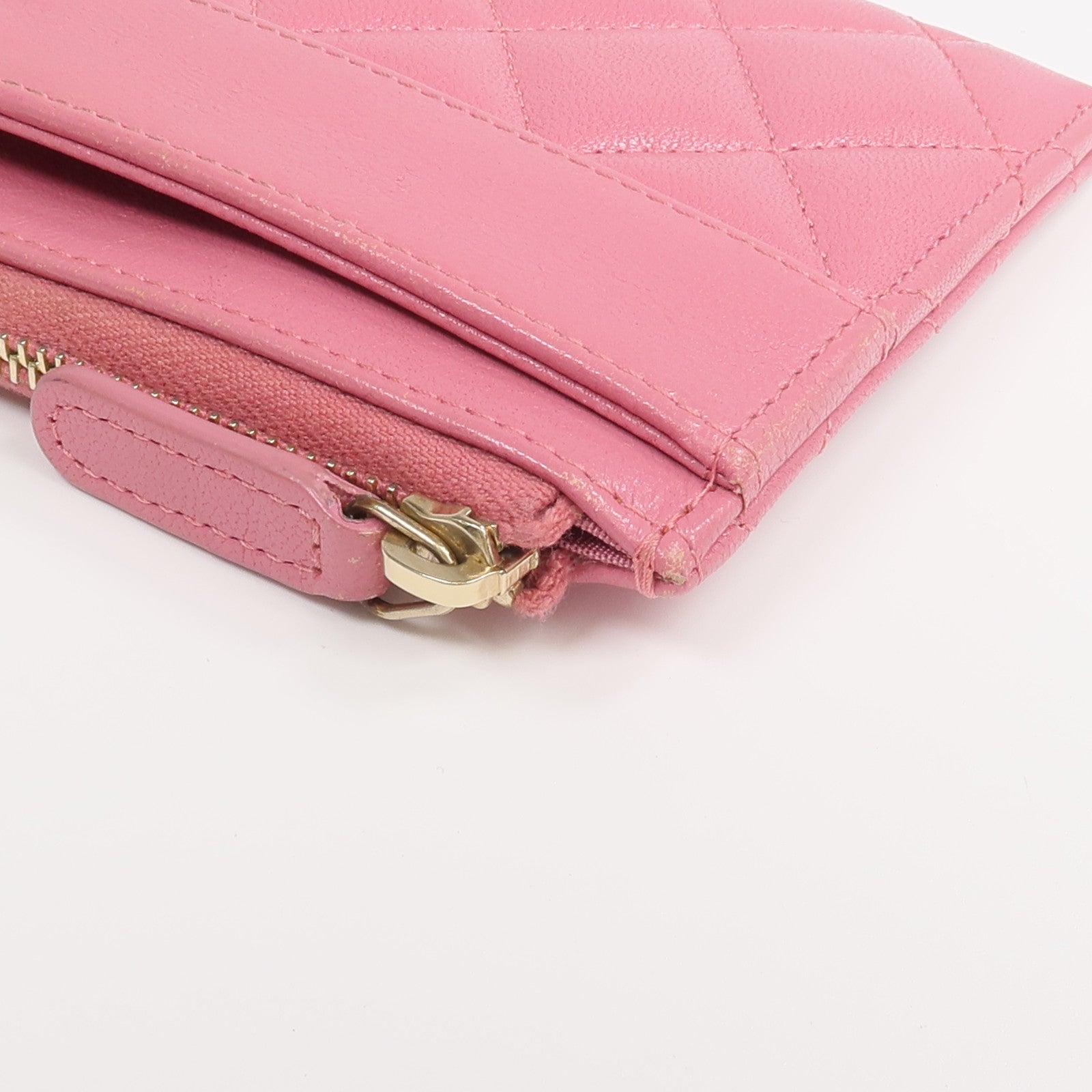 CHANEL 牛皮皮革Long Wallet金扣長錢包