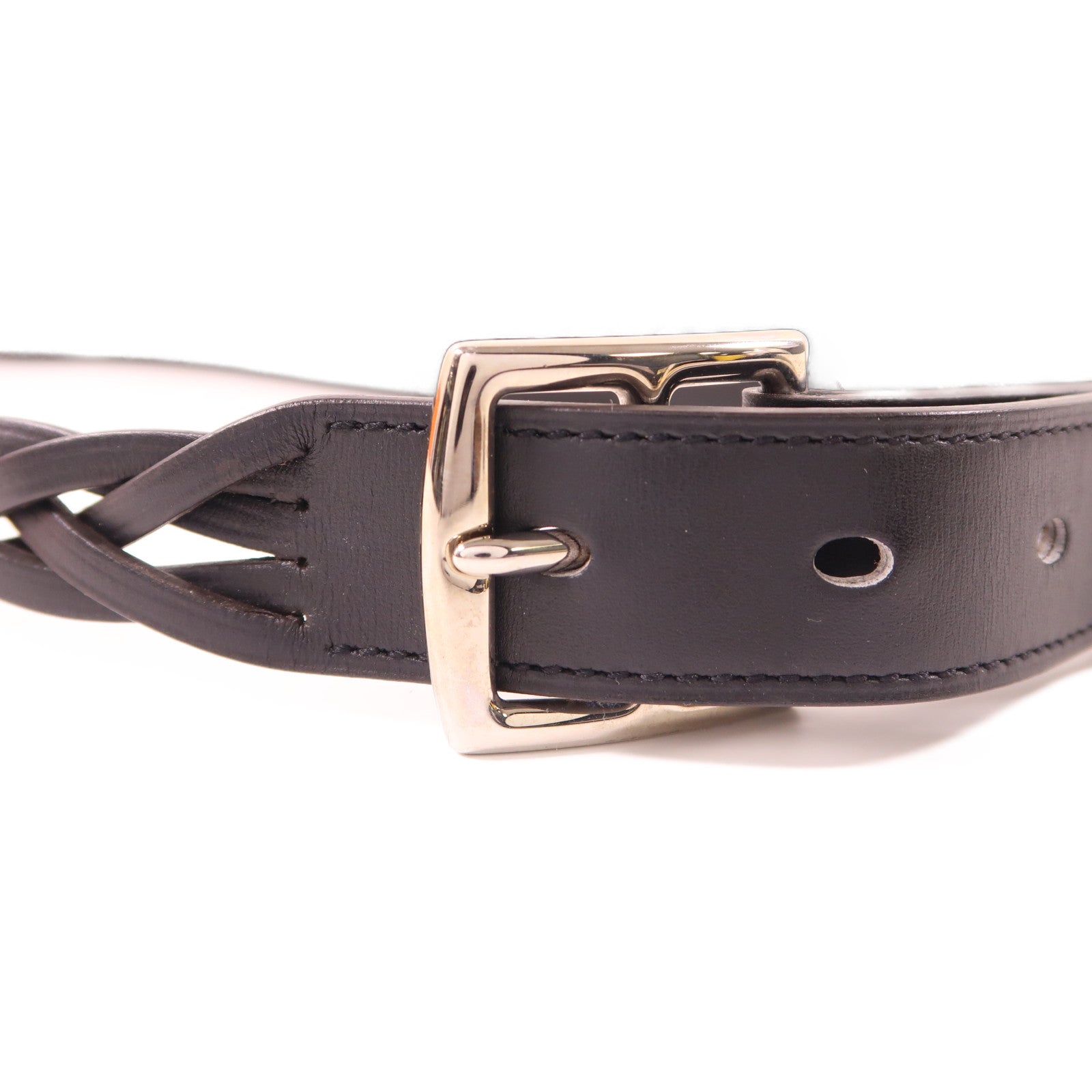 HERMES Swift皮革Belt 80銀扣皮帶